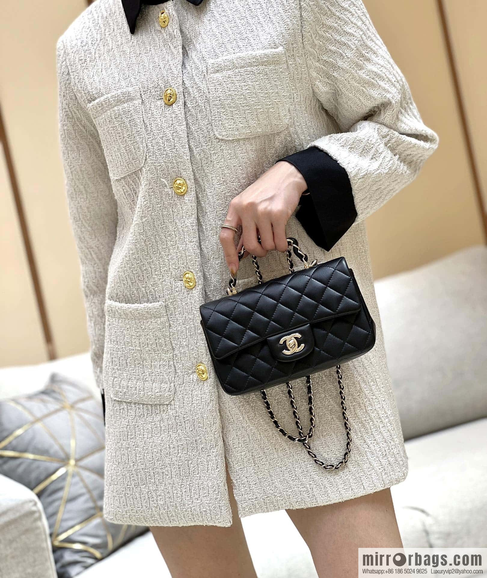 CHANEL classic cf mini handle AS2431