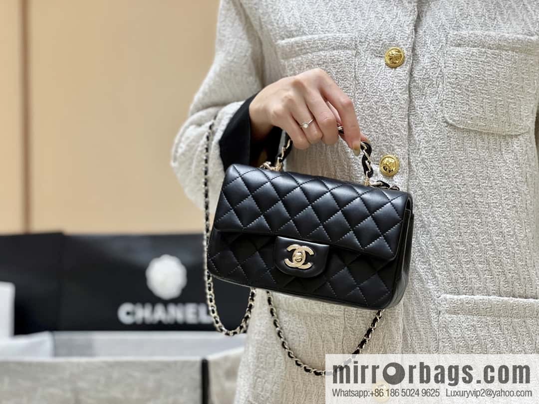 CHANEL classic cf mini handle AS2431