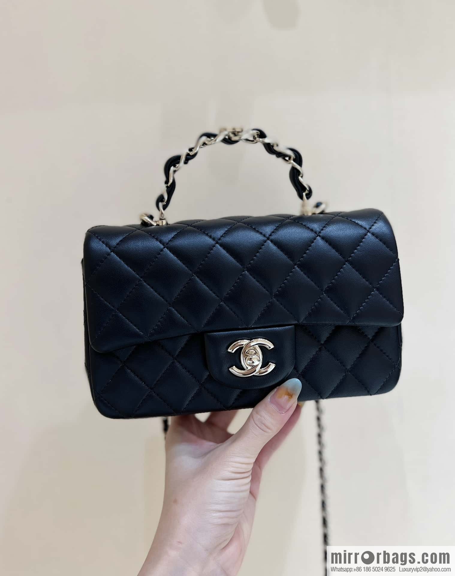 CHANEL classic cf mini handle AS2431