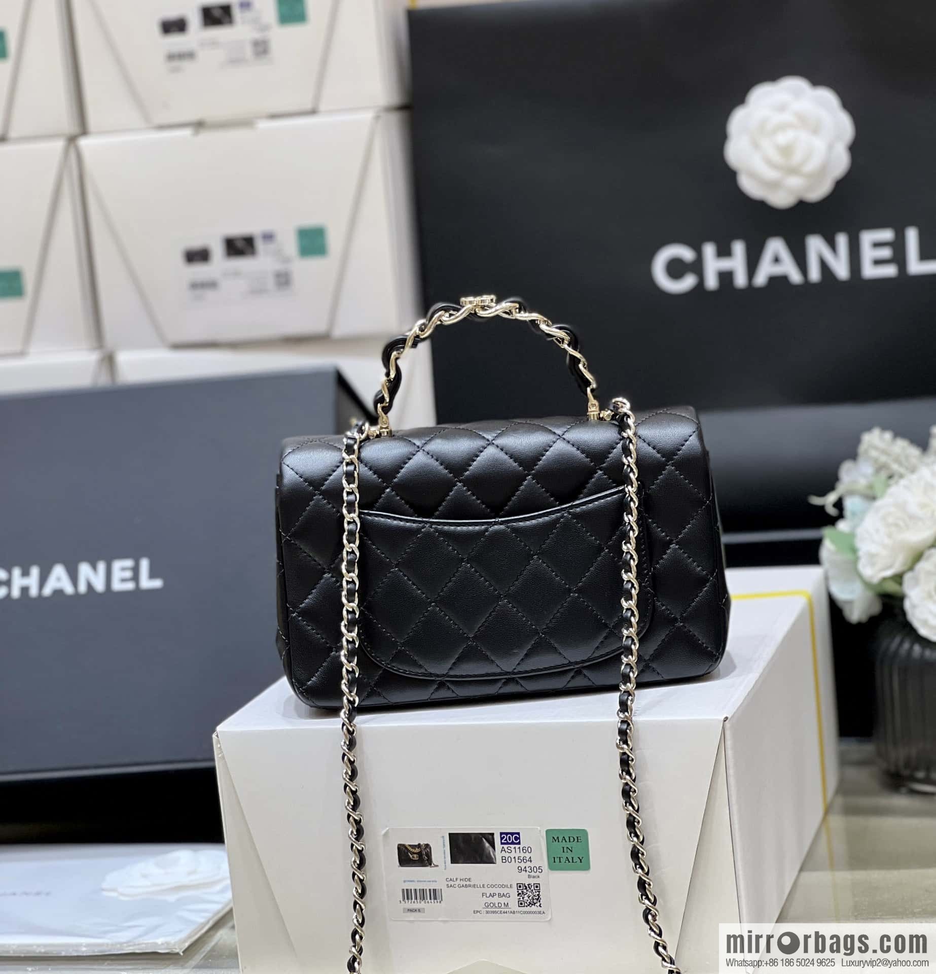 CHANEL classic cf mini handle AS2431