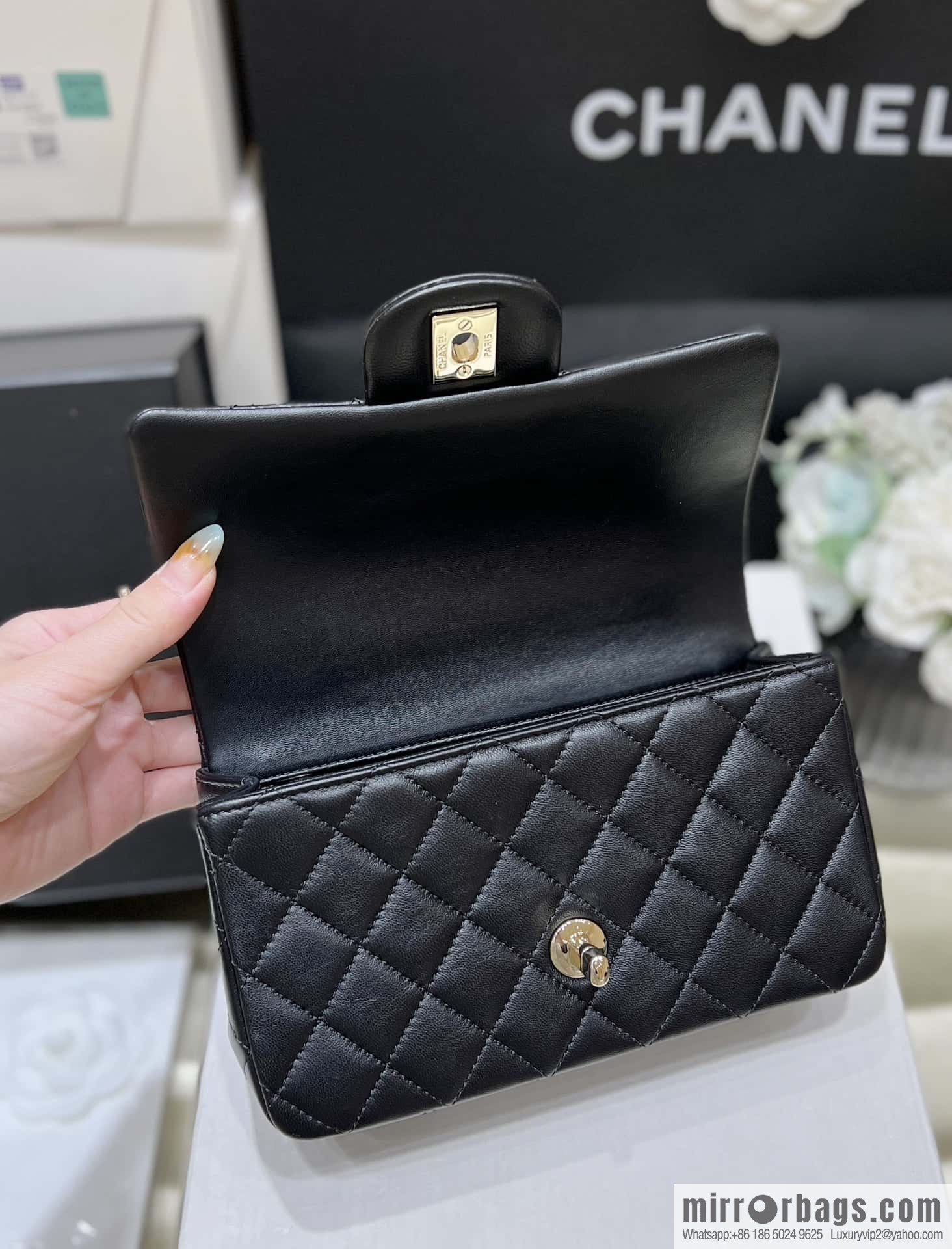 CHANEL classic cf mini handle AS2431