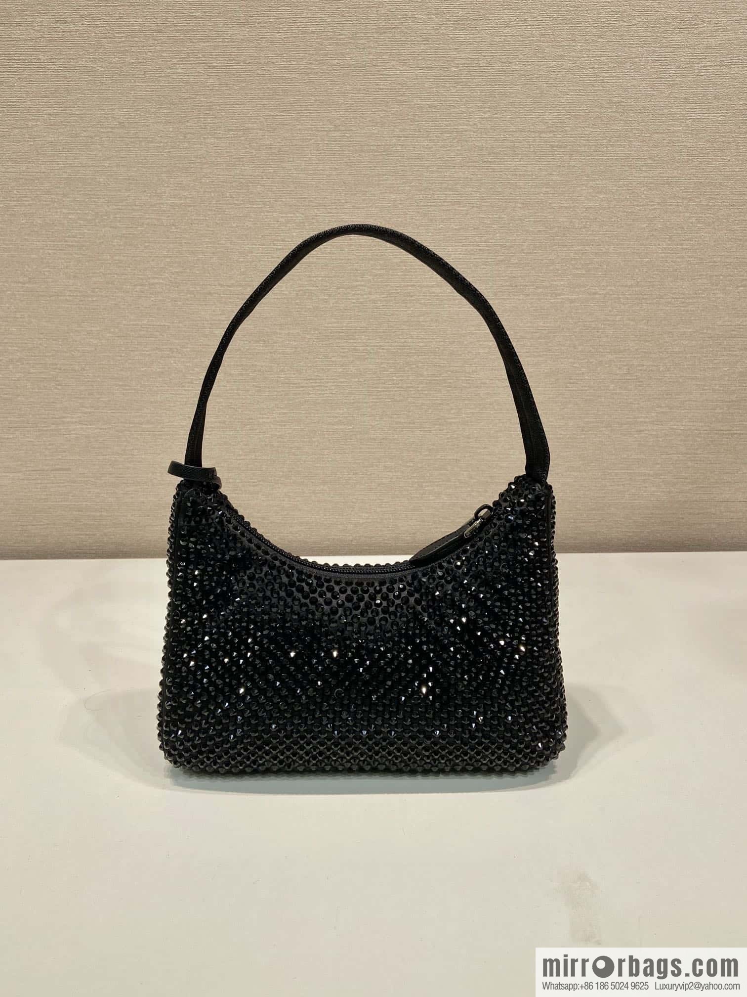 PRADA flash diamond Hobo 2023 new armpit bag 1NE515 flash diamond