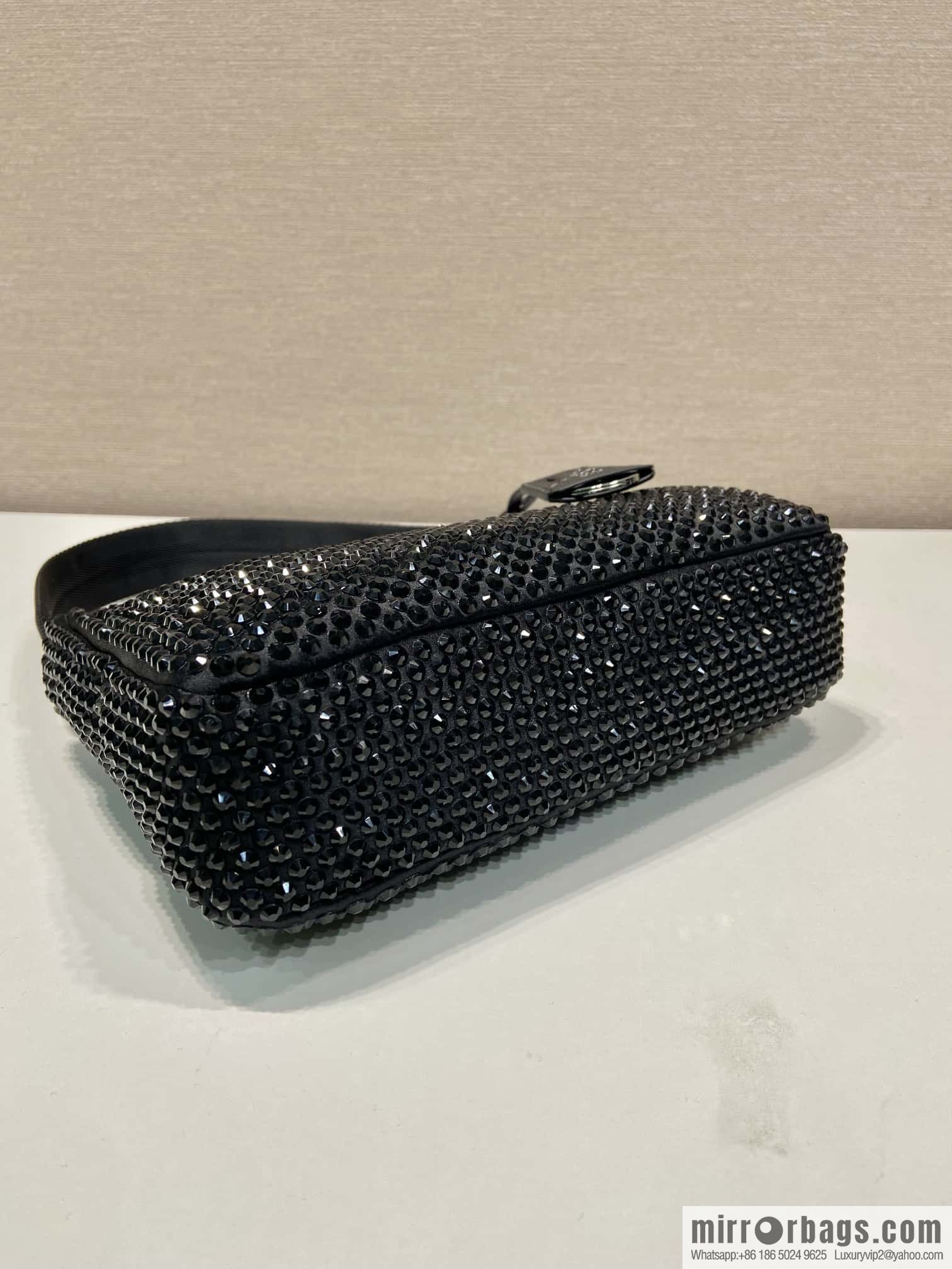 PRADA flash diamond Hobo 2023 new armpit bag 1NE515 flash diamond