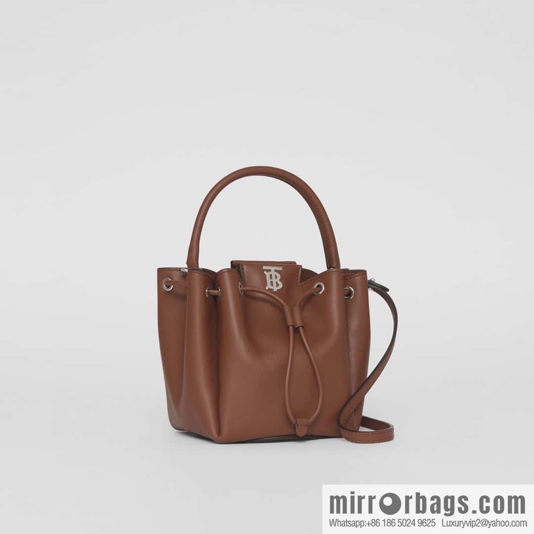 Burberry Burberry three-dimensional bucket bag caramel color