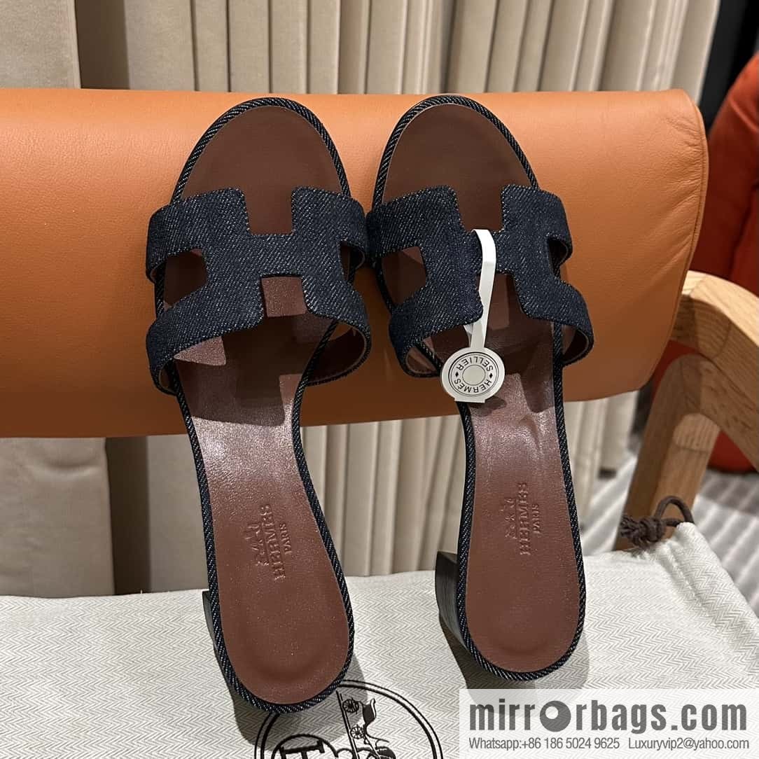 Hermès' latest popular denim high heels
