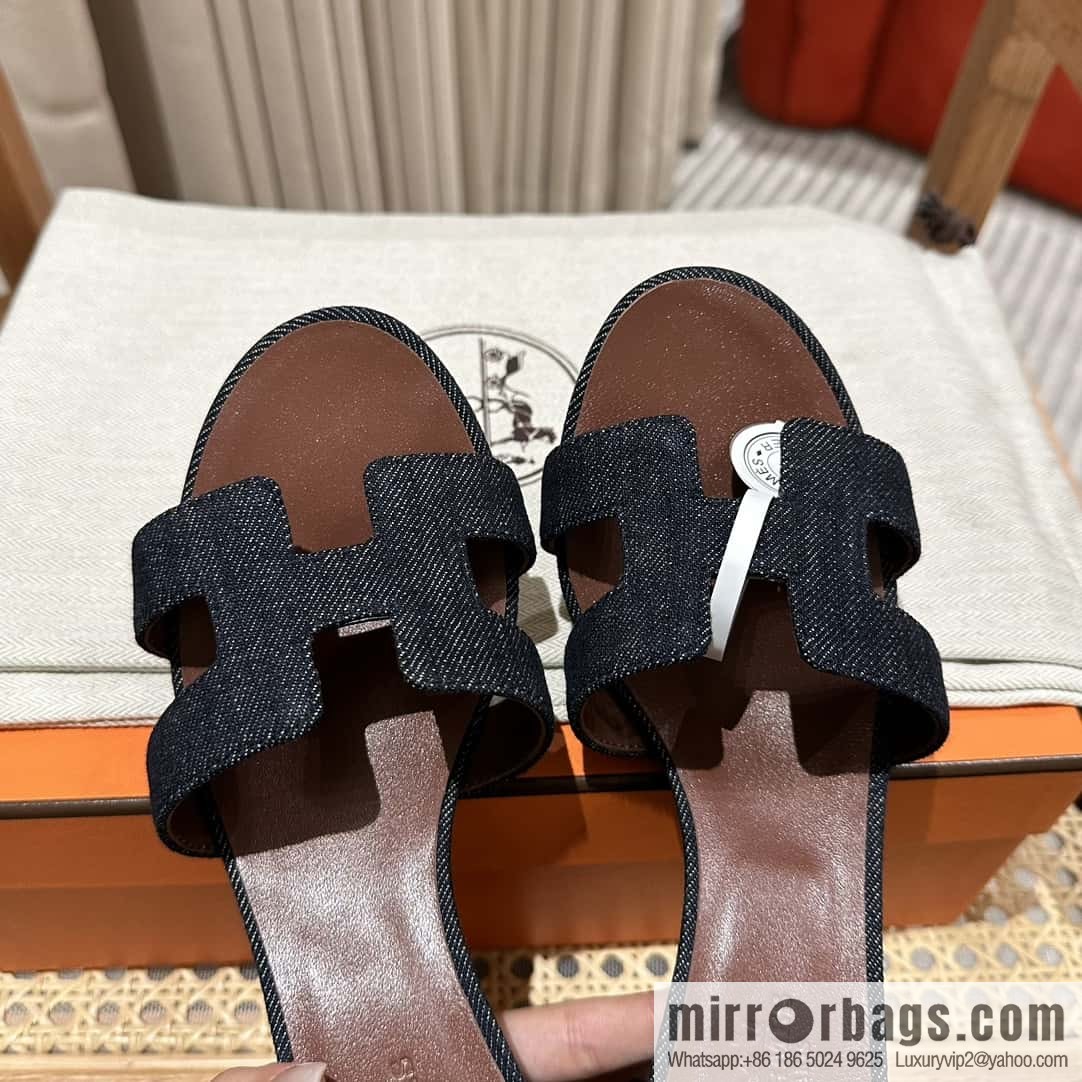 Hermès' latest popular denim high heels