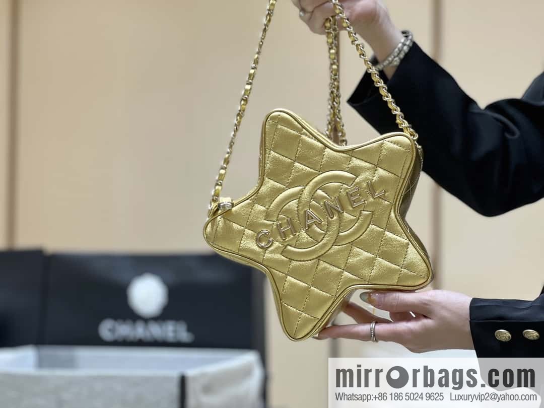 CHANEL 24C early spring vacation series limited edition star bag AS4579 gold