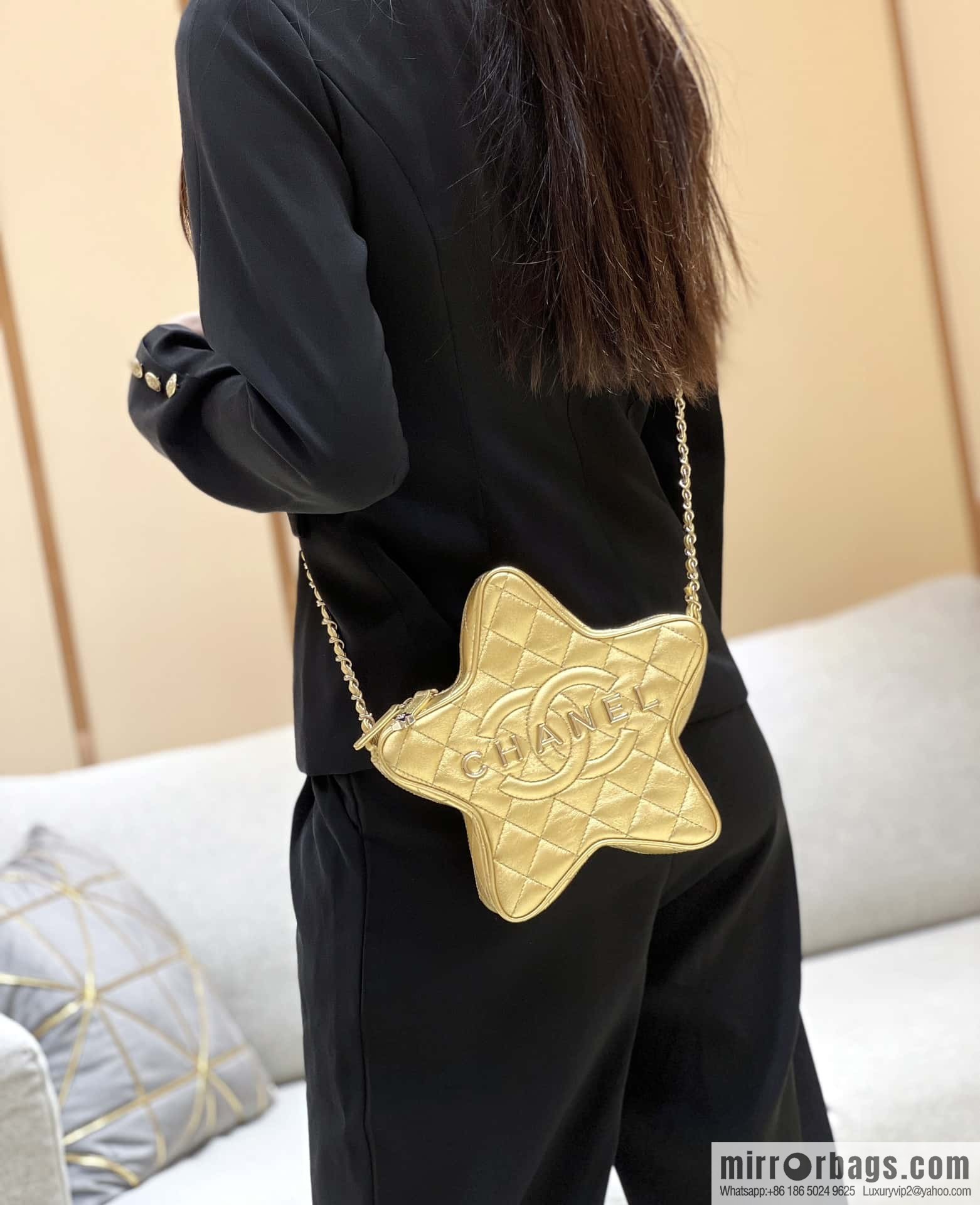 CHANEL 24C early spring vacation series limited edition star bag AS4579 gold