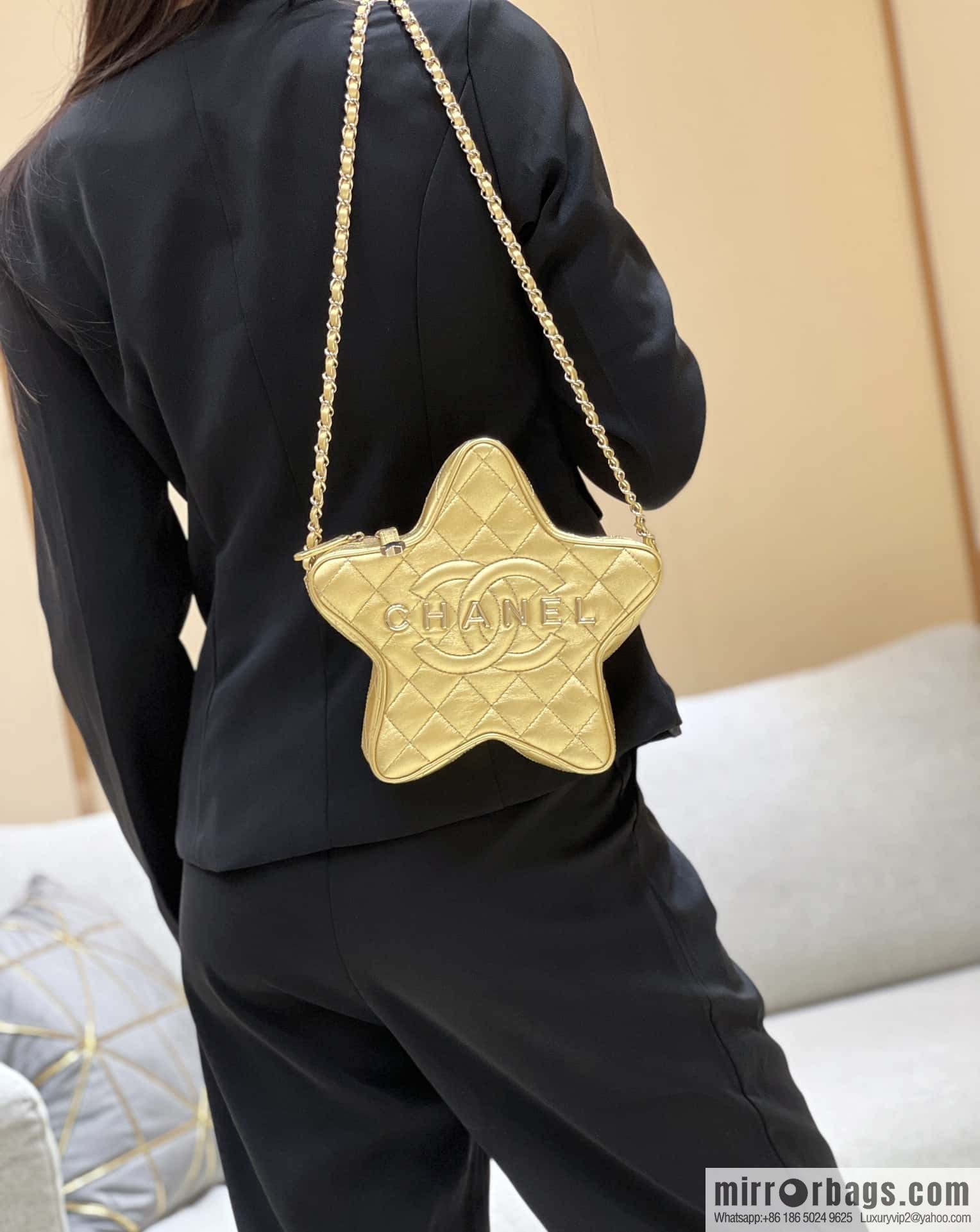 CHANEL 24C early spring vacation series limited edition star bag AS4579 gold