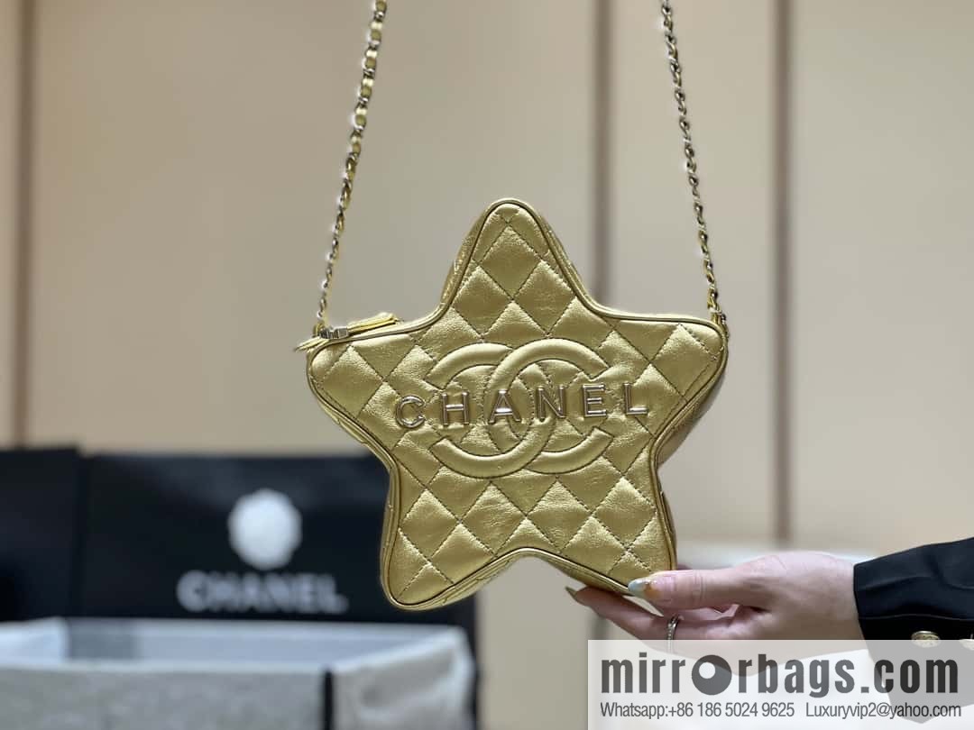 CHANEL 24C early spring vacation series limited edition star bag AS4579 gold
