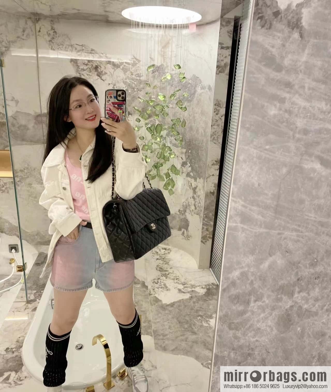CHANEL 24C early spring vacation series explosive oversized CF airport big bag AS4661
