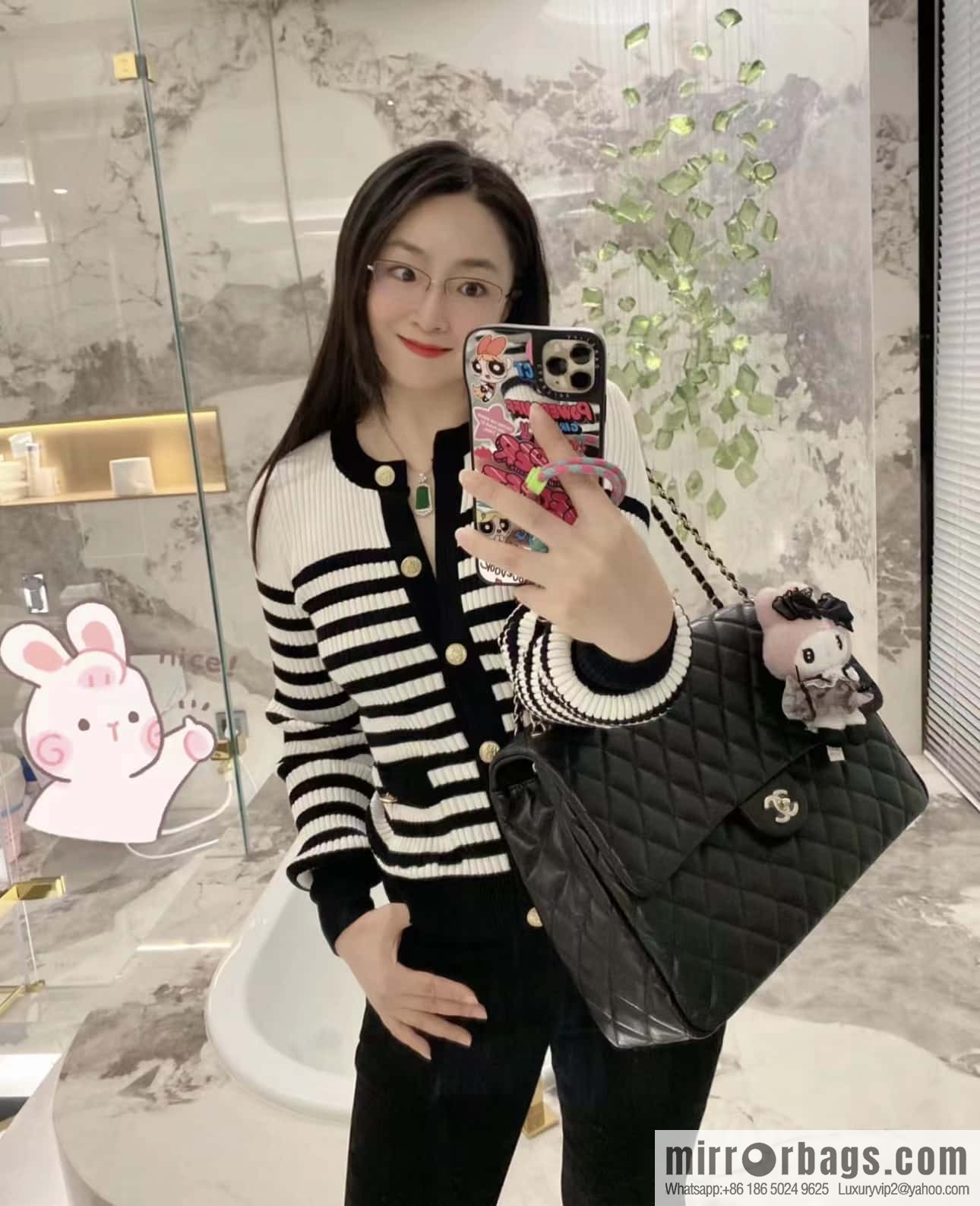 CHANEL 24C early spring vacation series explosive oversized CF airport big bag AS4661
