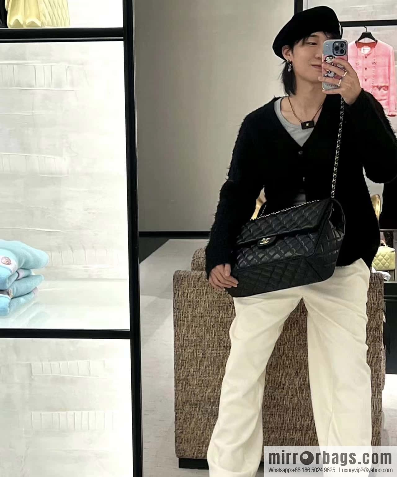CHANEL 24C early spring vacation series explosive oversized CF airport big bag AS4661