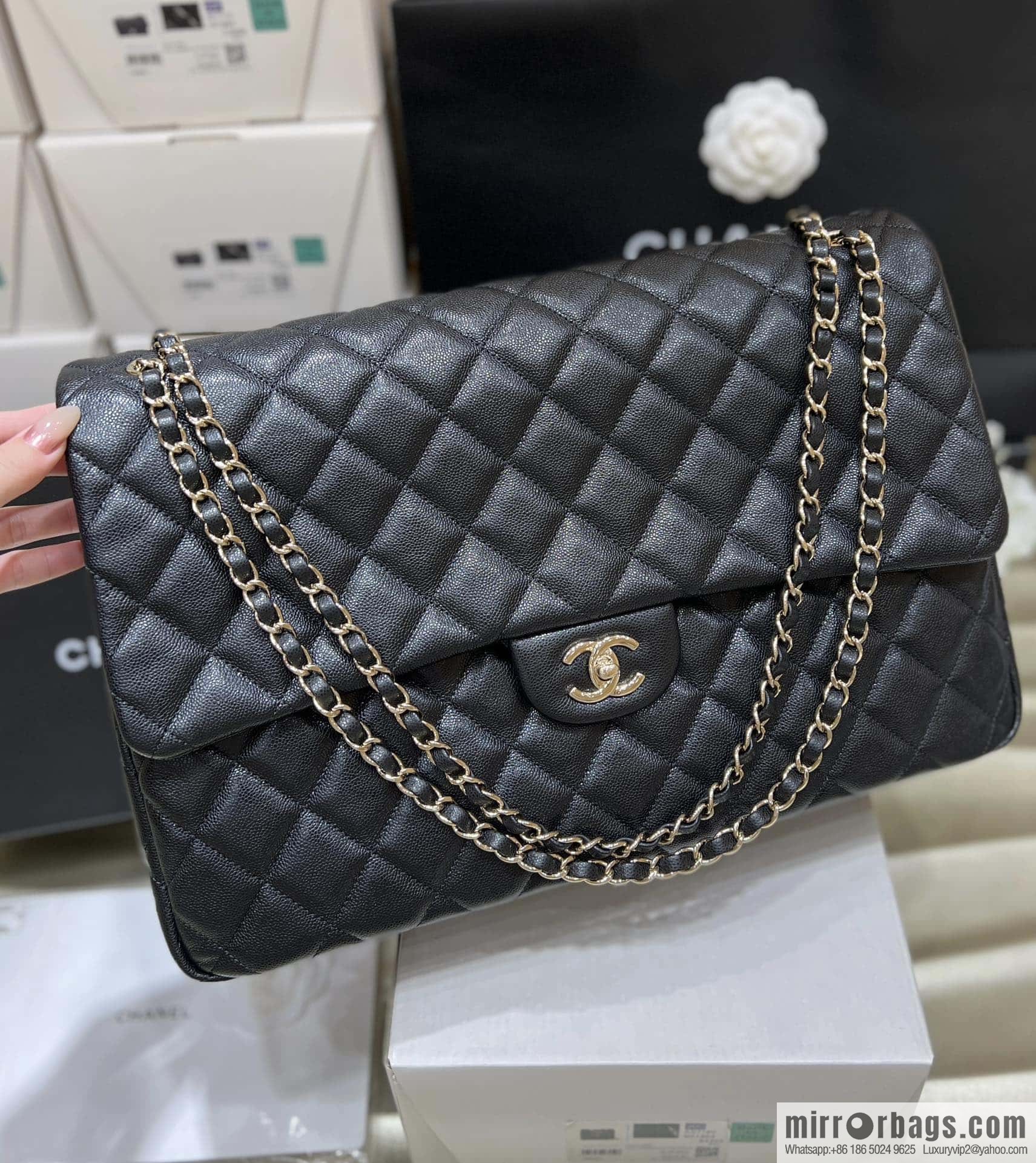 CHANEL 24C early spring vacation series explosive oversized CF airport big bag AS4661