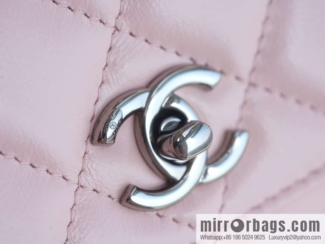 CHANEL 23K new rhinestone handle woc AP3645 pink