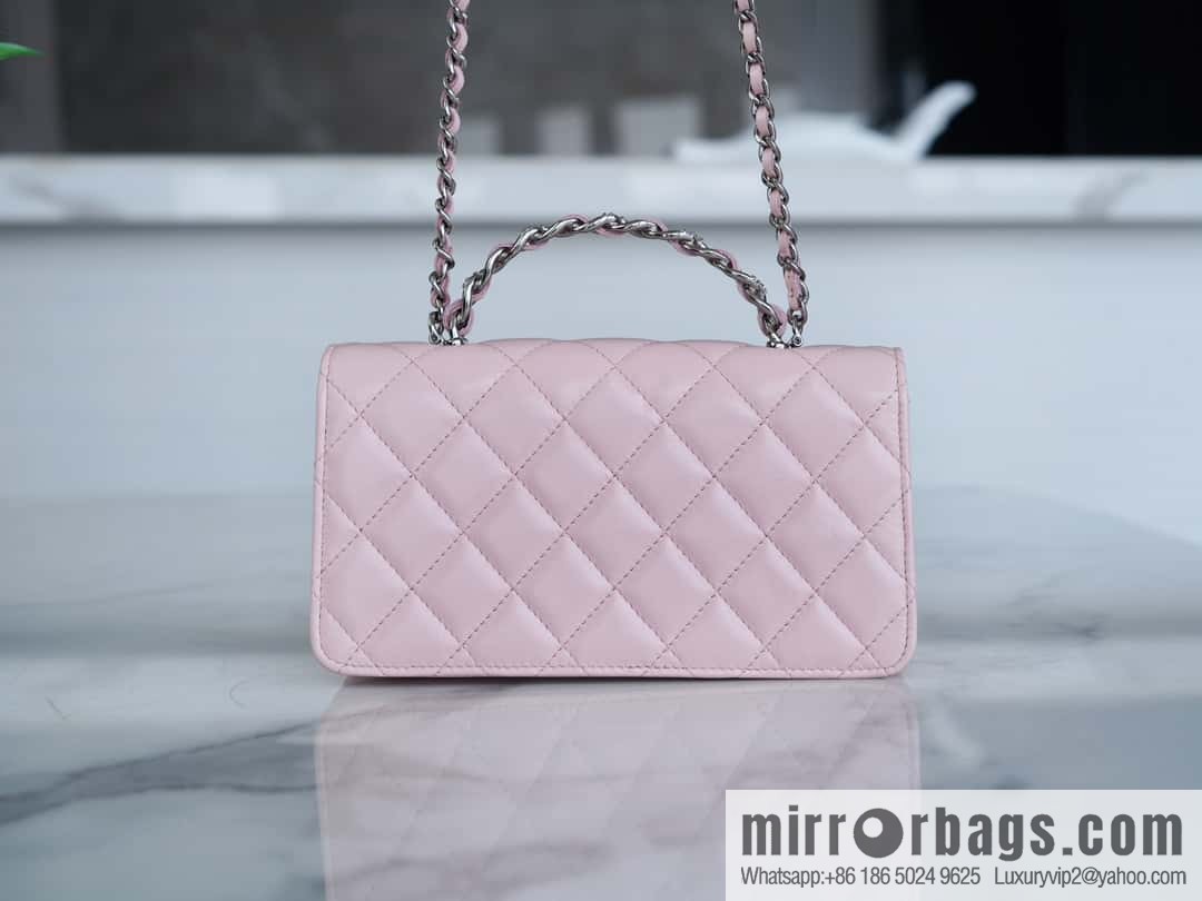 CHANEL 23K new rhinestone handle organ AP3645 pink