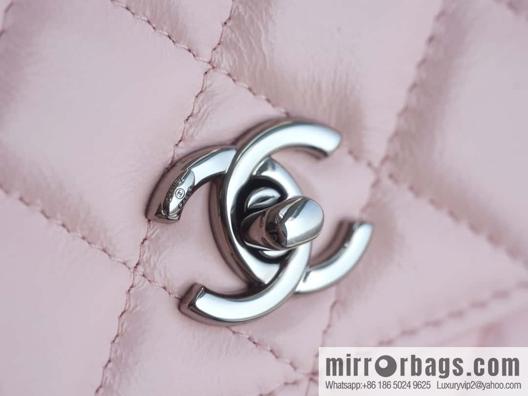 CHANEL 23K new rhinestone handle organ AP3645 pink
