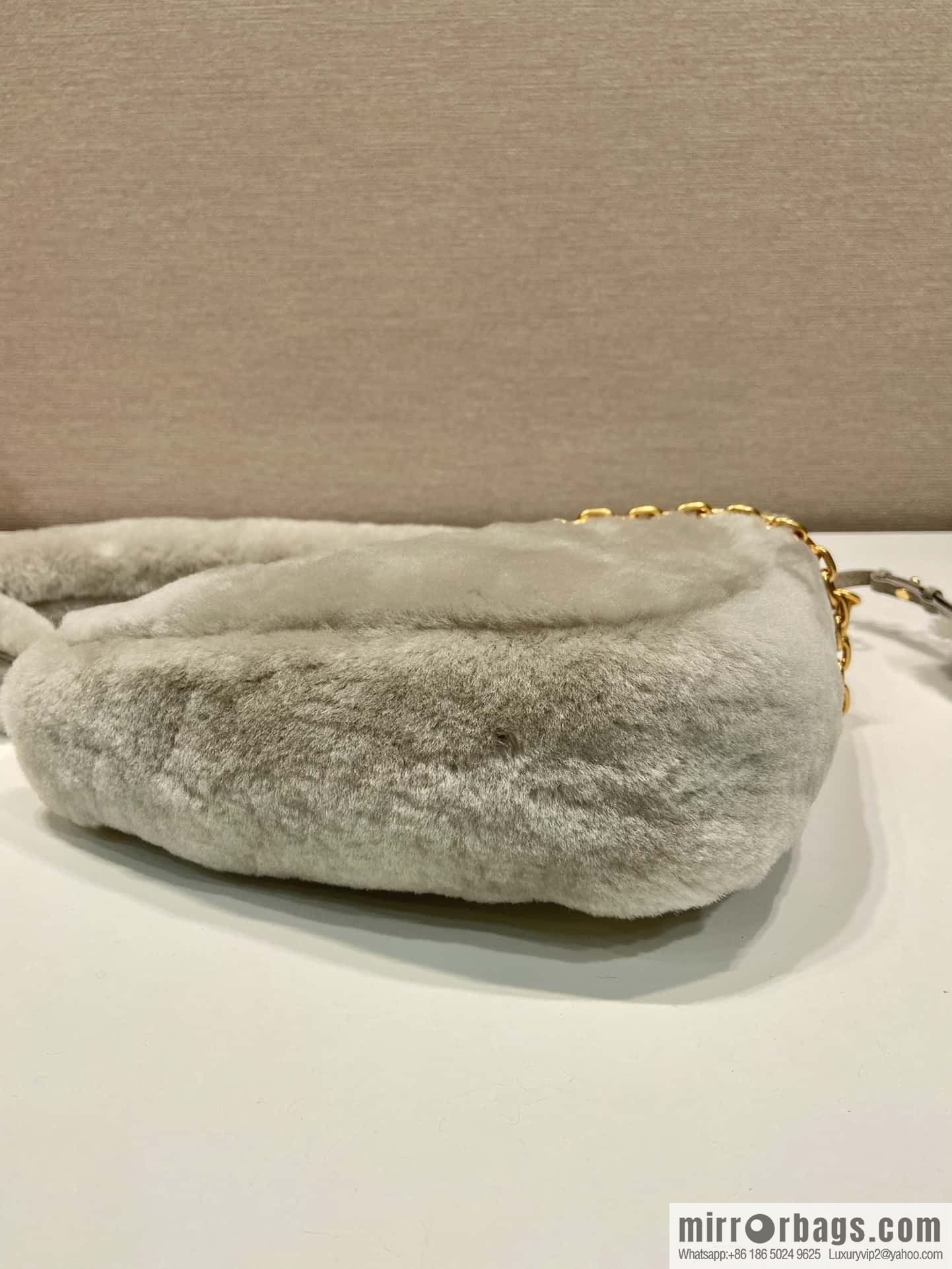 PRADA Prada triangle hair bag 🎉 1NQ044 new goat hair