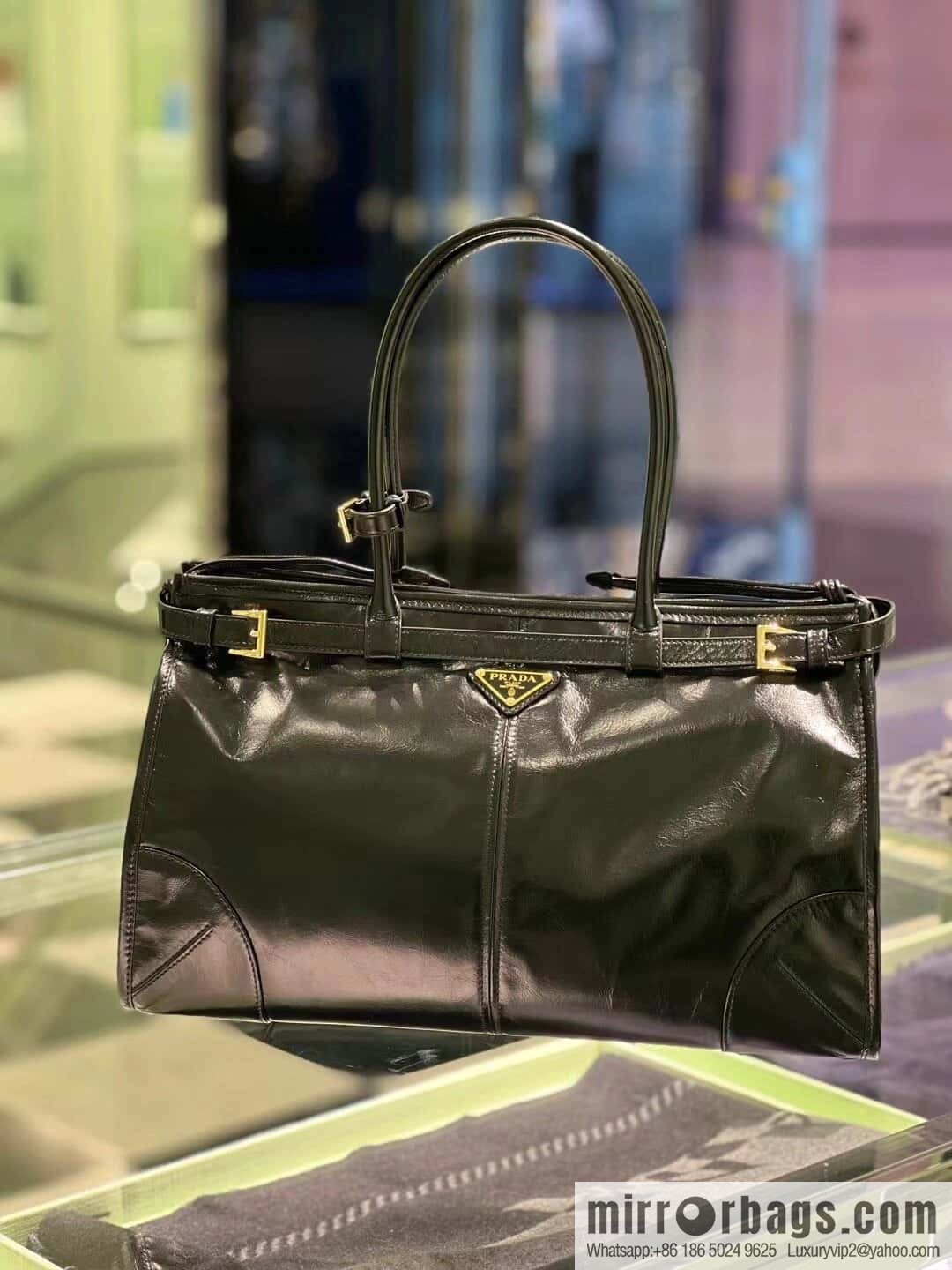 PRADA LusSolf oil wax leather crossbody bag 🎉 1BA433 large