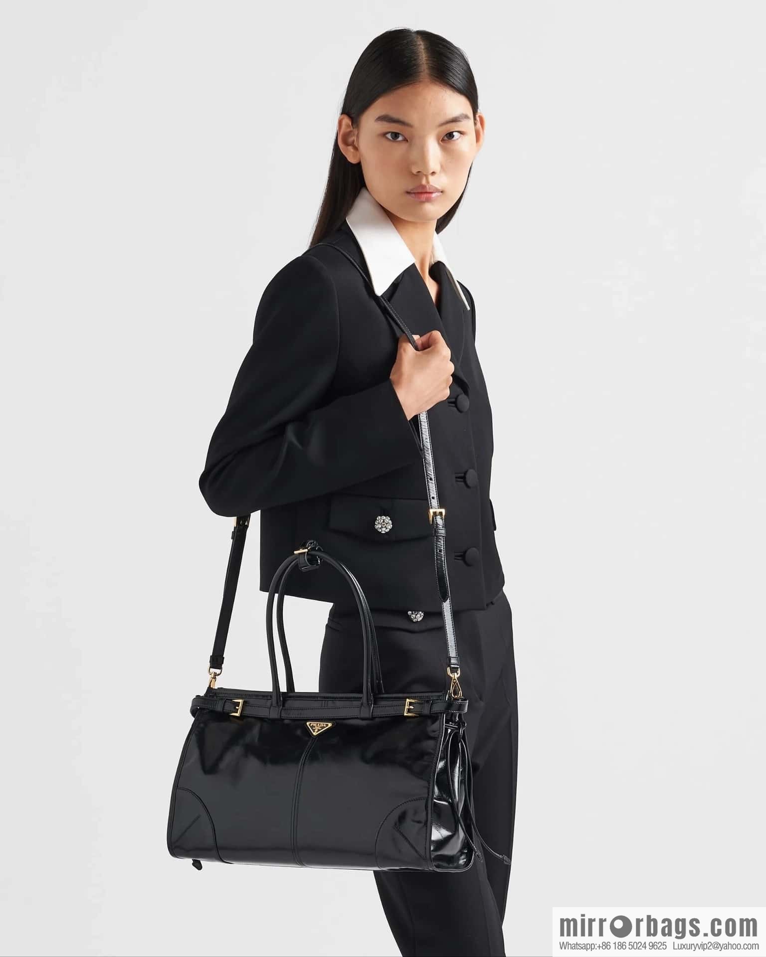 PRADA LusSolf oil wax leather crossbody bag 🎉 1BA433 large