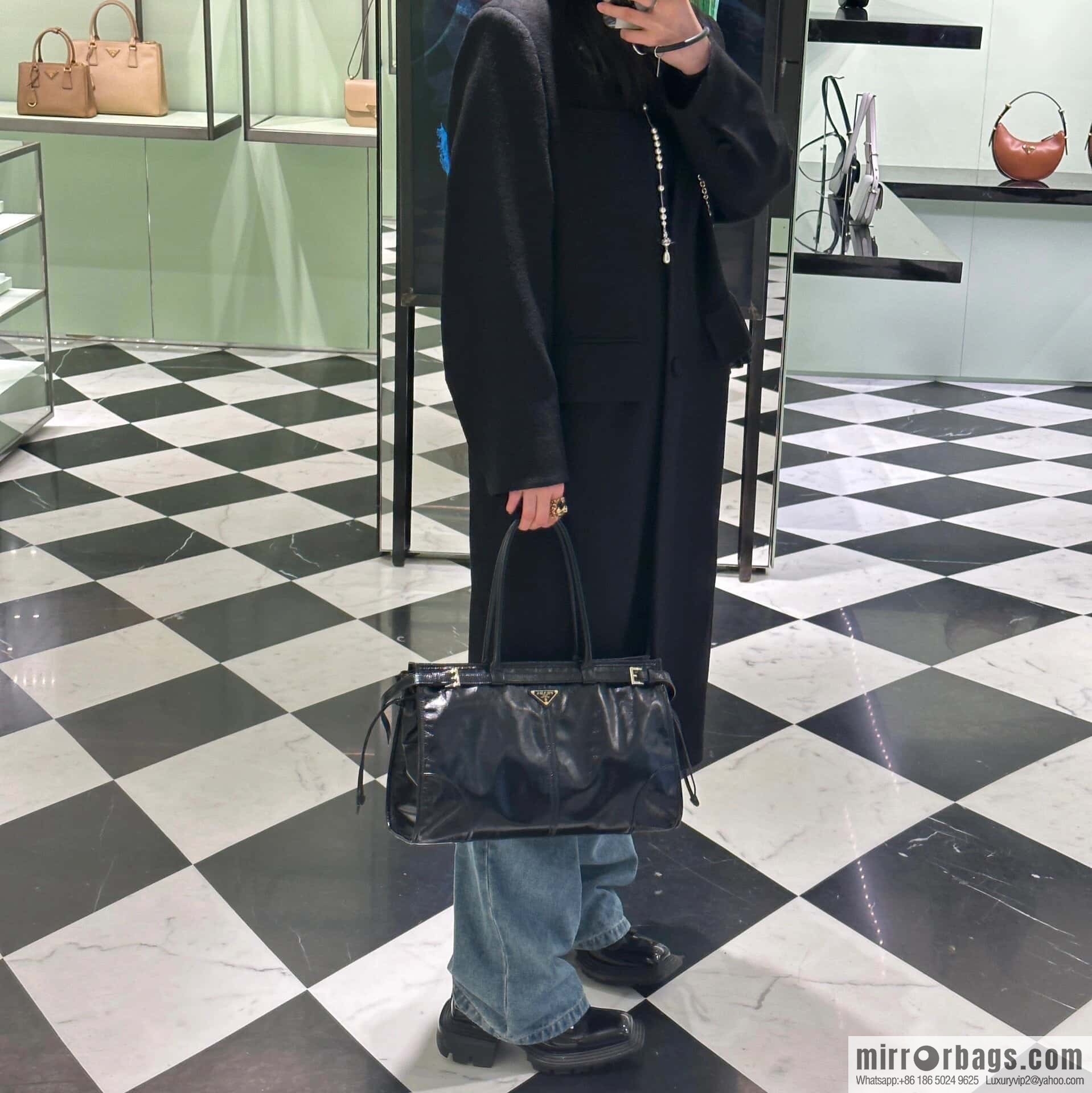 PRADA LusSolf oil wax leather crossbody bag 🎉 1BA433 large