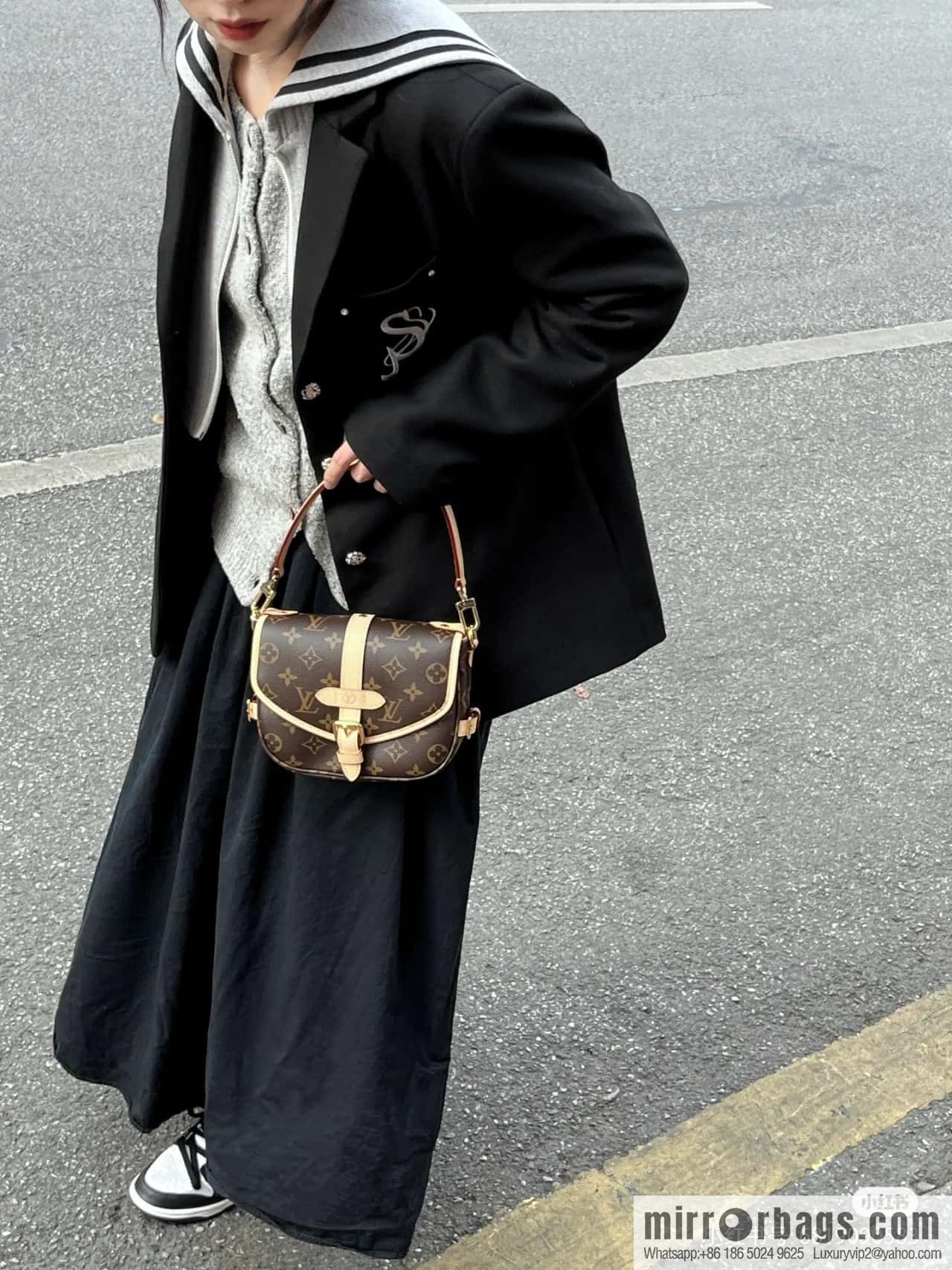 LV M46740 SAUMUR BB Gemini series handbag