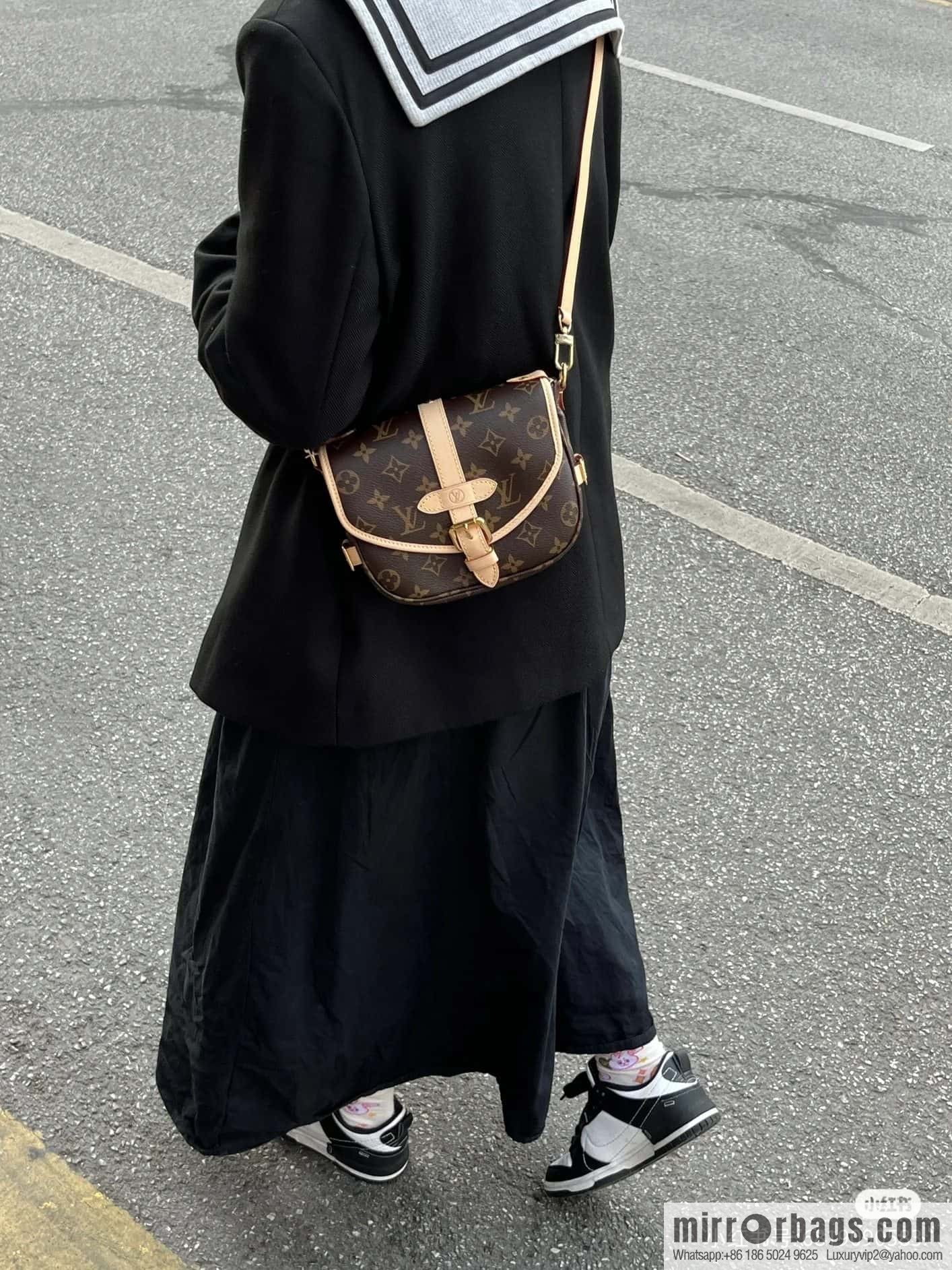 LV M46740 SAUMUR BB Gemini series handbag