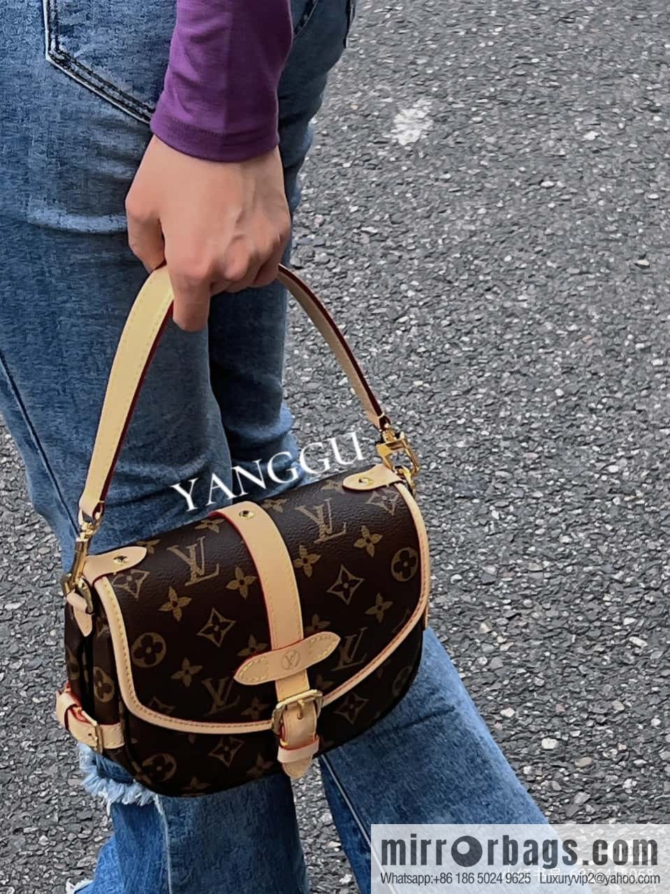 LV M46740 SAUMUR BB Gemini series handbag