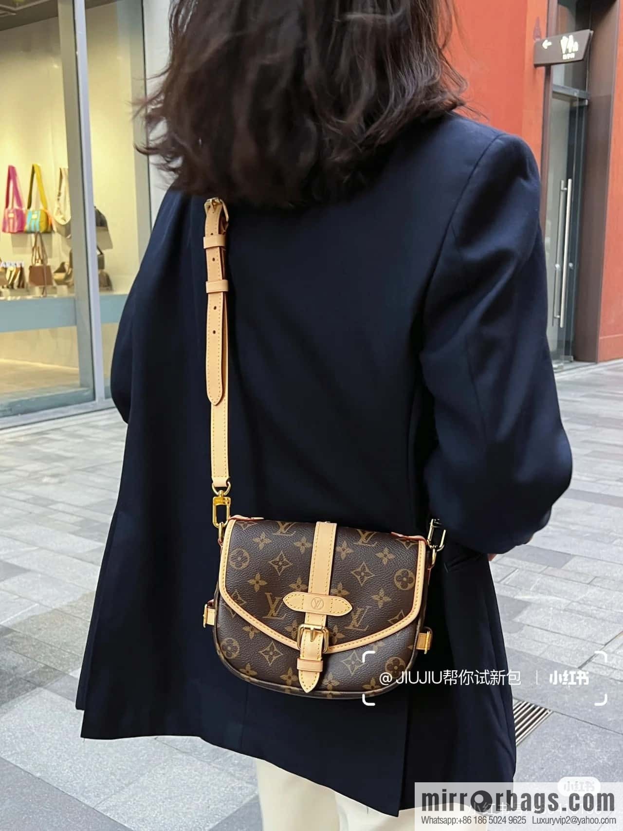 LV M46740 SAUMUR BB Gemini series handbag