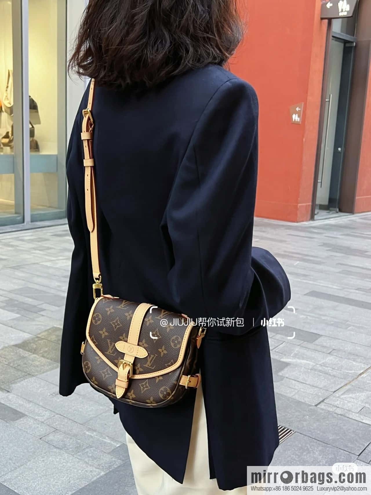 LV M46740 SAUMUR BB Gemini series handbag