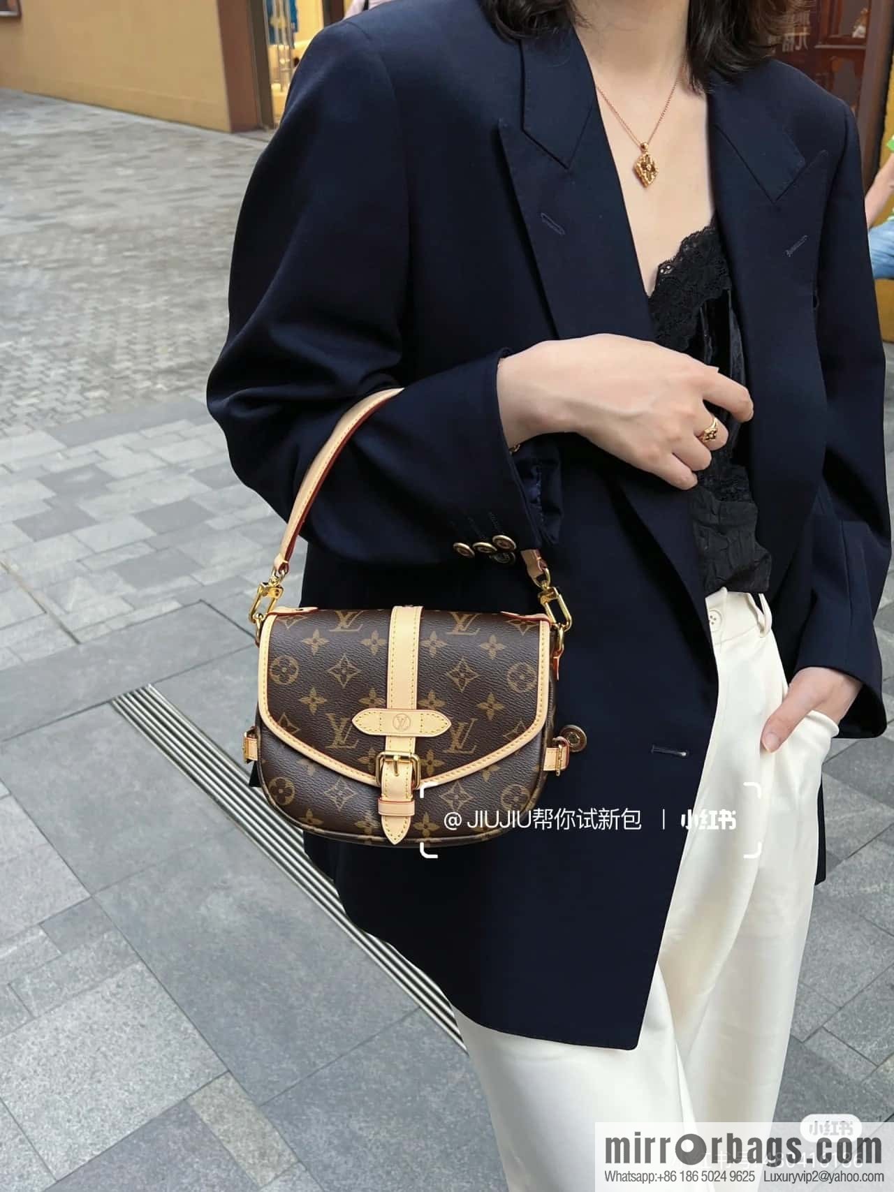 LV M46740 SAUMUR BB Gemini series handbag