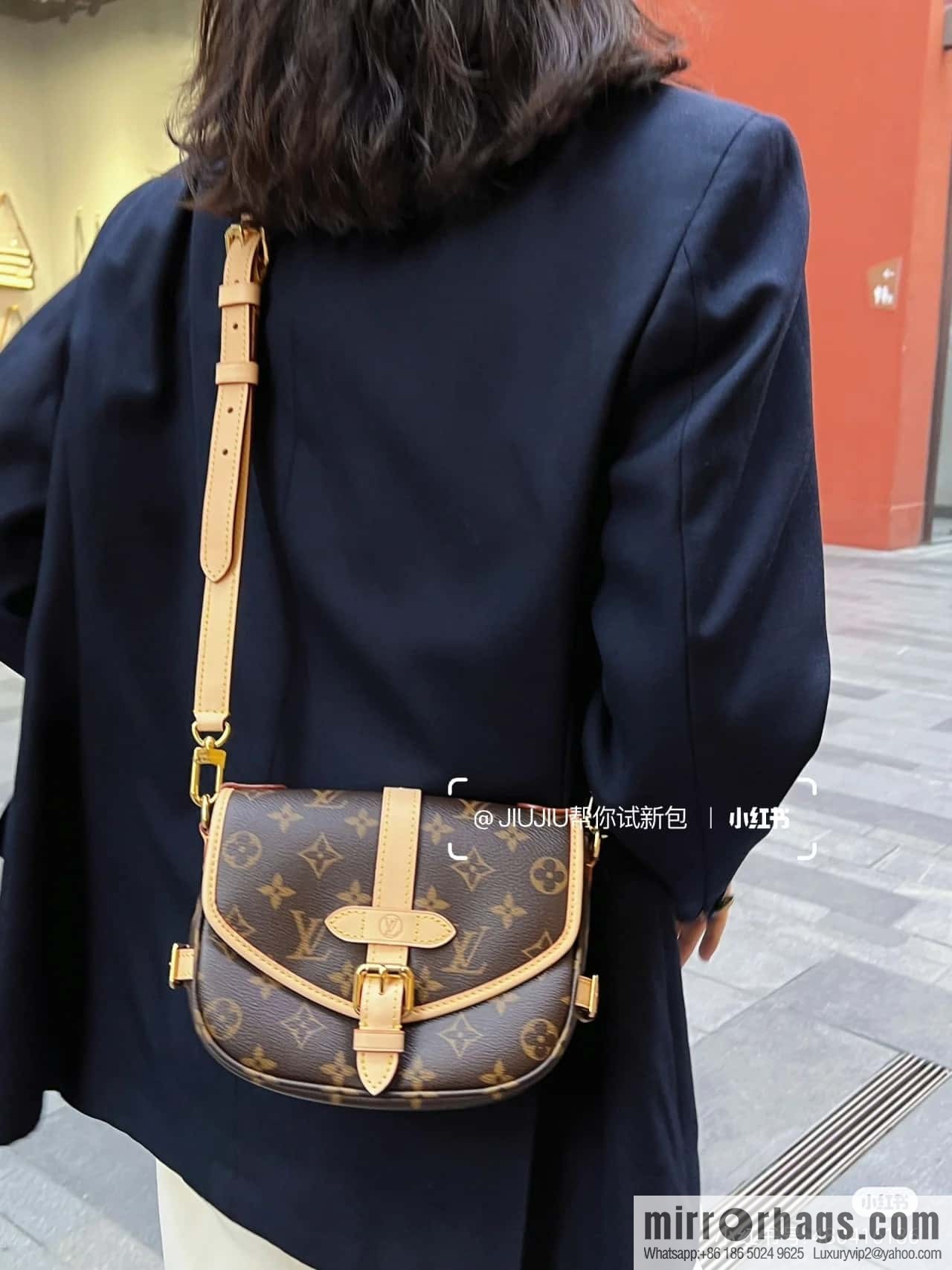 LV M46740 SAUMUR BB Gemini series handbag