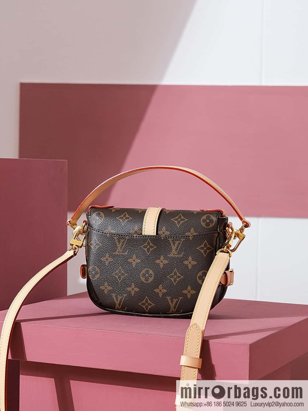 LV M46740 SAUMUR BB Gemini series handbag