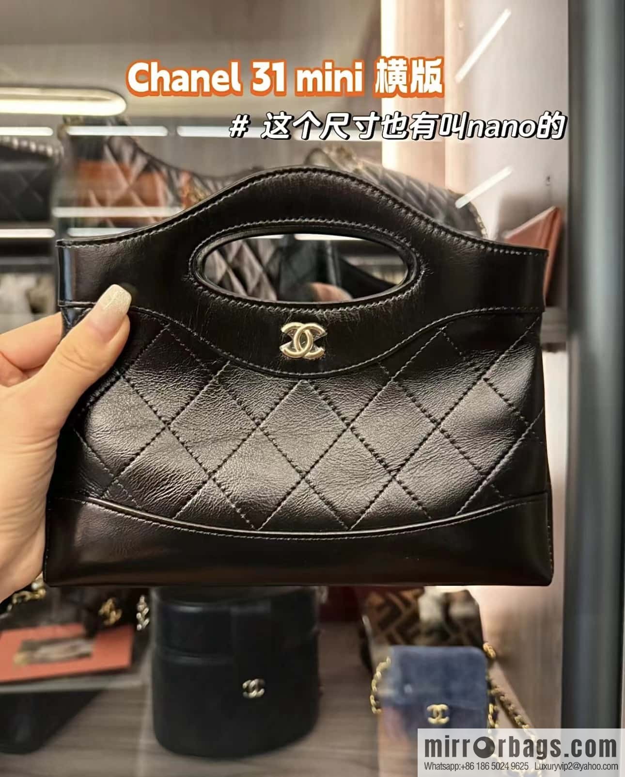 CHANEL 24C Early Spring Holiday Series 31bag nano AS3656