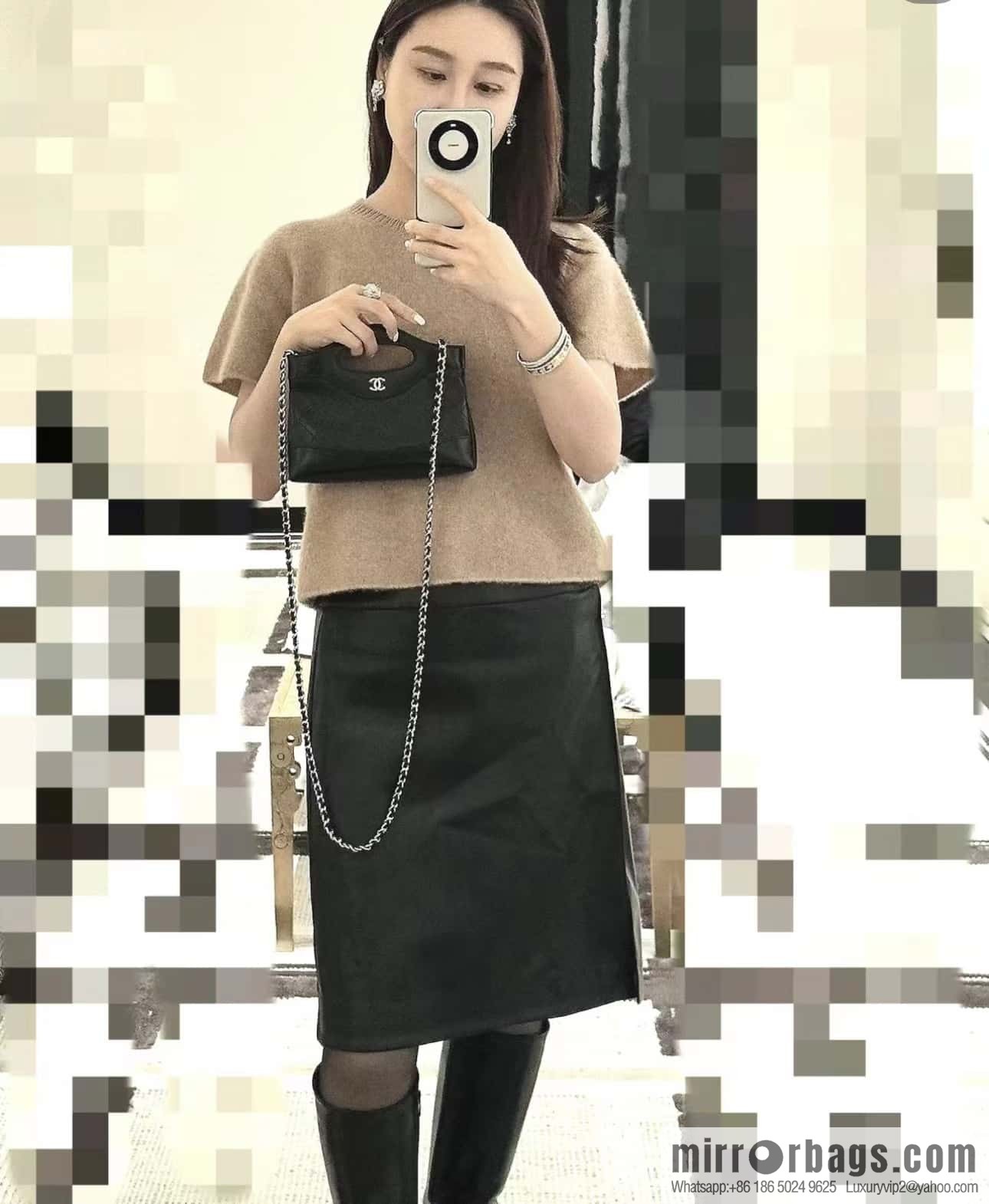 CHANEL 24C Early Spring Holiday Series 31bag nano AS3656