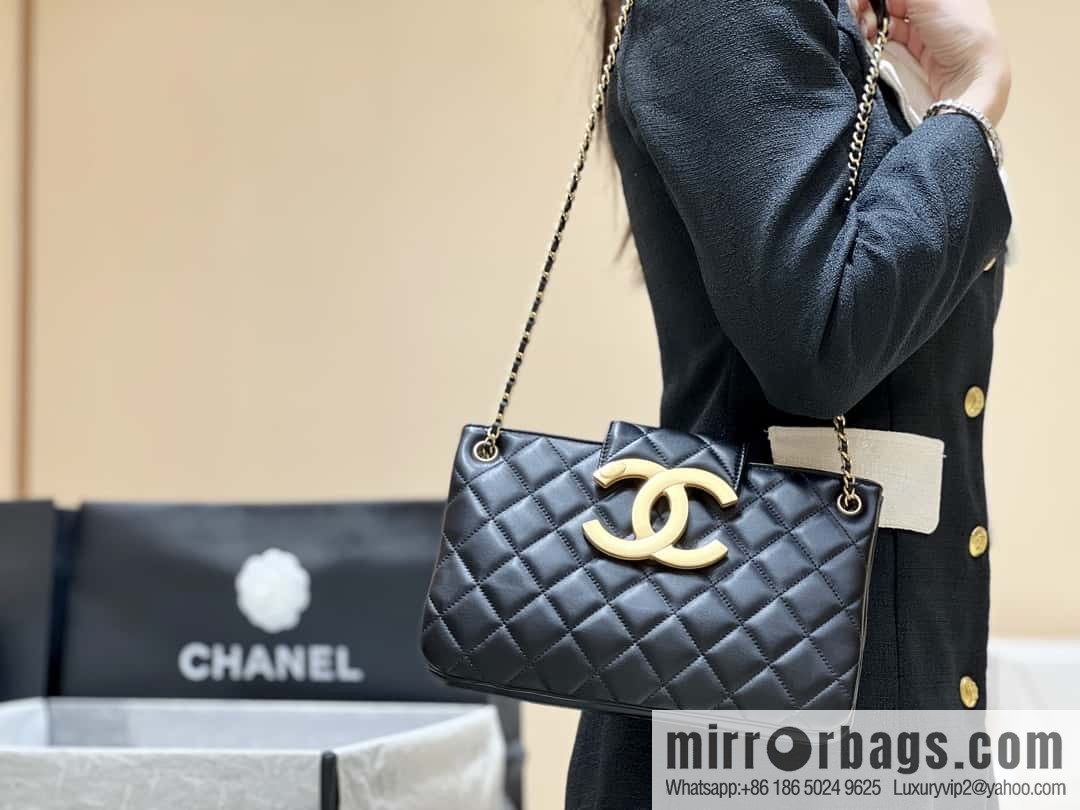 CHANEL 24C early spring vacation series, big double C Vintage tote shopping bag AS4603