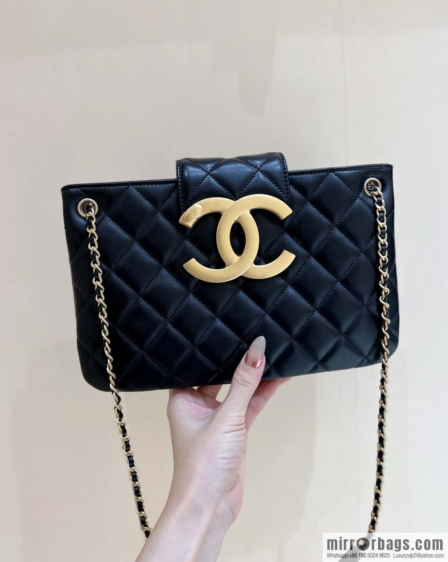 CHANEL 24C early spring vacation series, big double C Vintage tote shopping bag AS4603