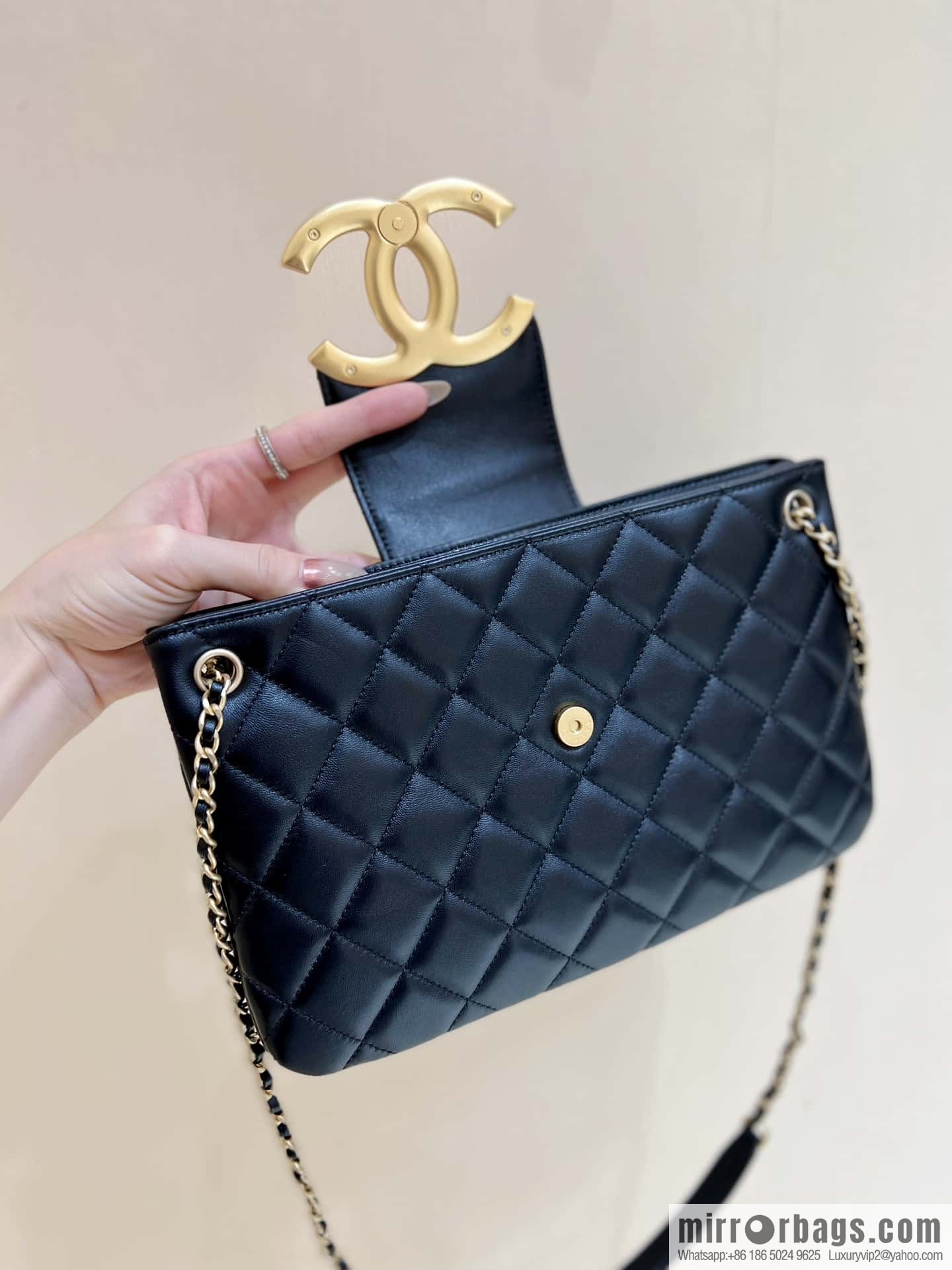 CHANEL 24C early spring vacation series, big double C Vintage tote shopping bag AS4603