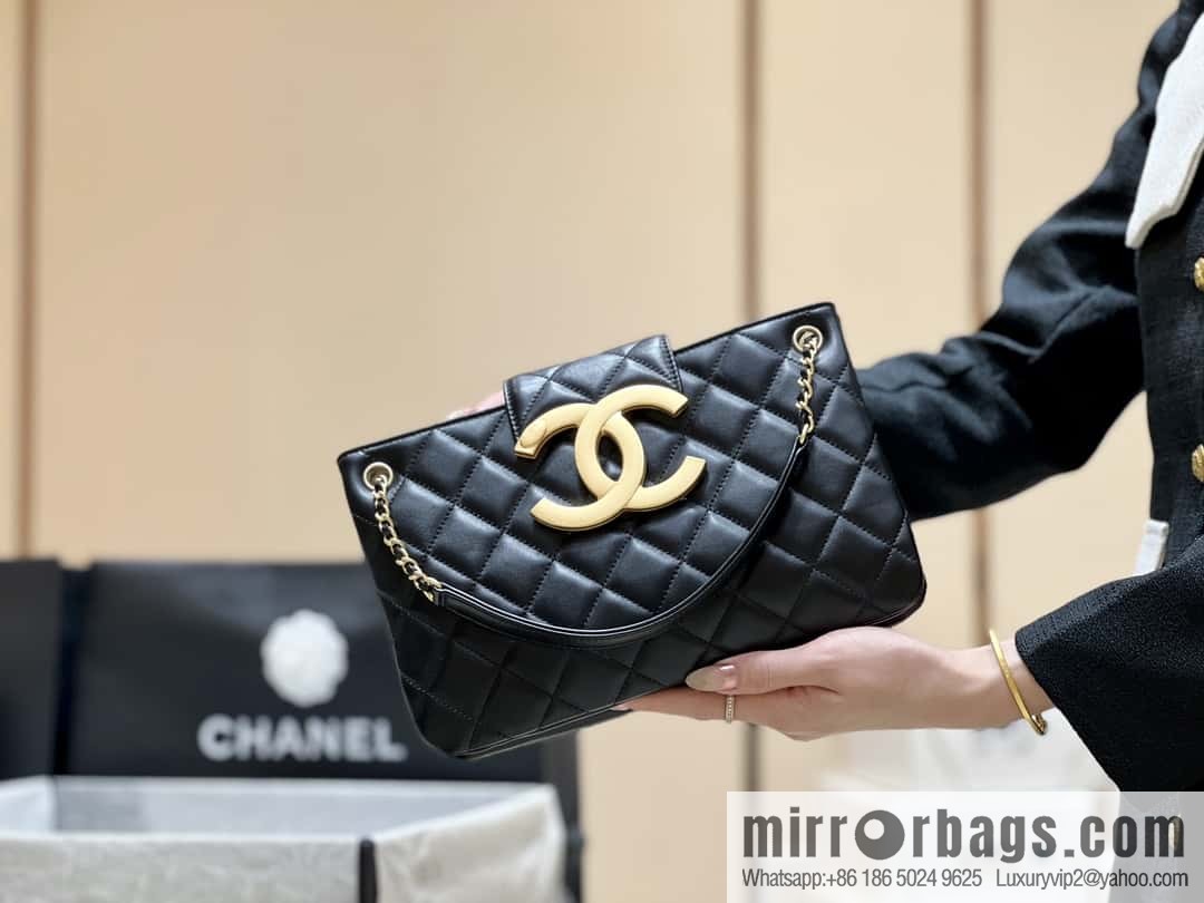 CHANEL 24C early spring vacation series, big double C Vintage tote shopping bag AS4603
