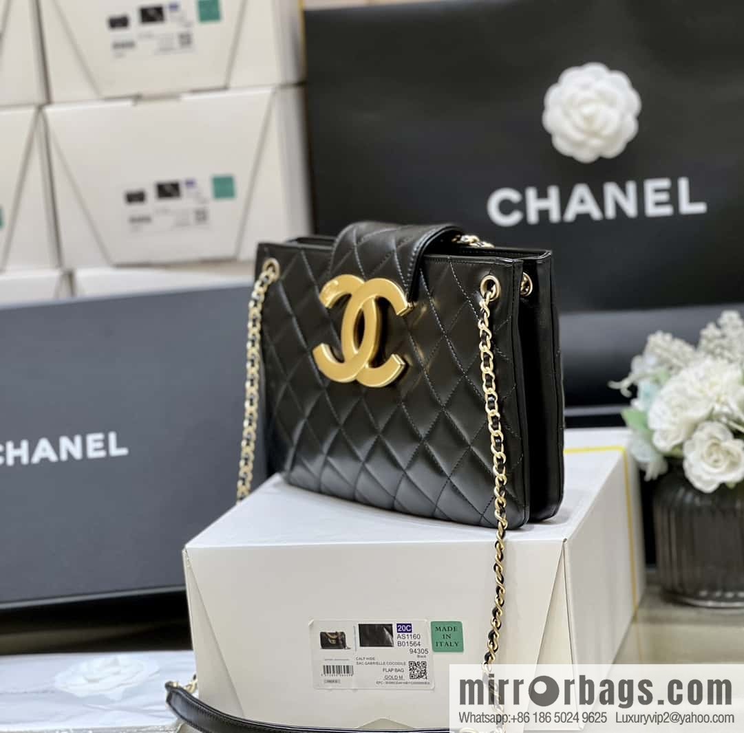 CHANEL 24C early spring vacation series, big double C Vintage tote shopping bag AS4603