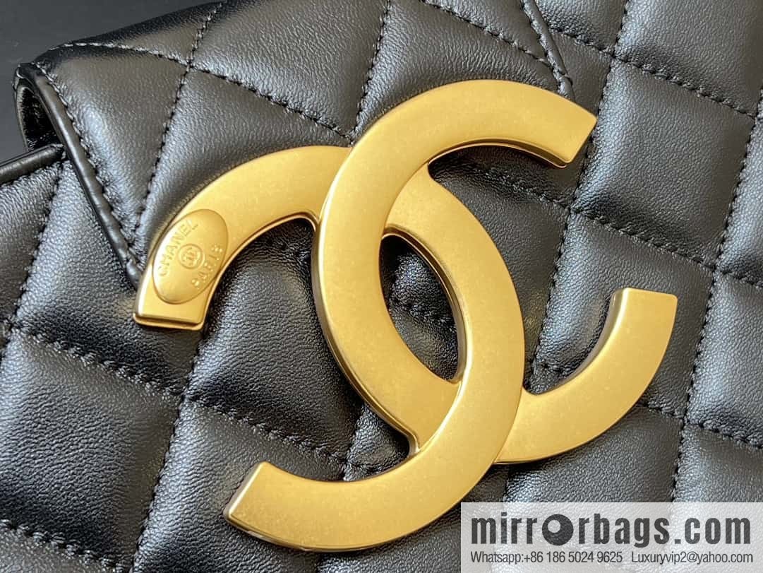 CHANEL 24C early spring vacation series, big double C Vintage tote shopping bag AS4603