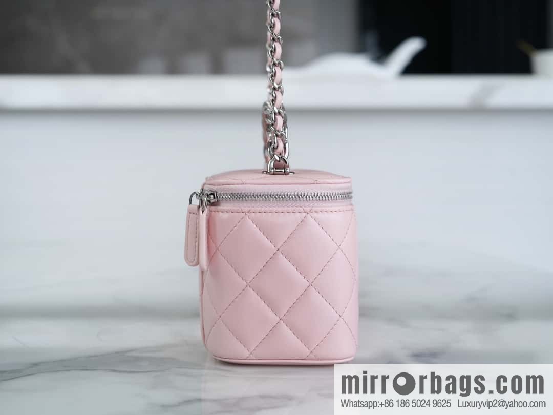 CHANEL 23K Rhinestone handle long box AP3593 pink