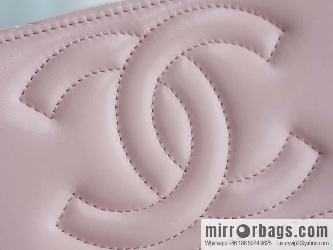 CHANEL 23K Rhinestone handle long box AP3593 pink