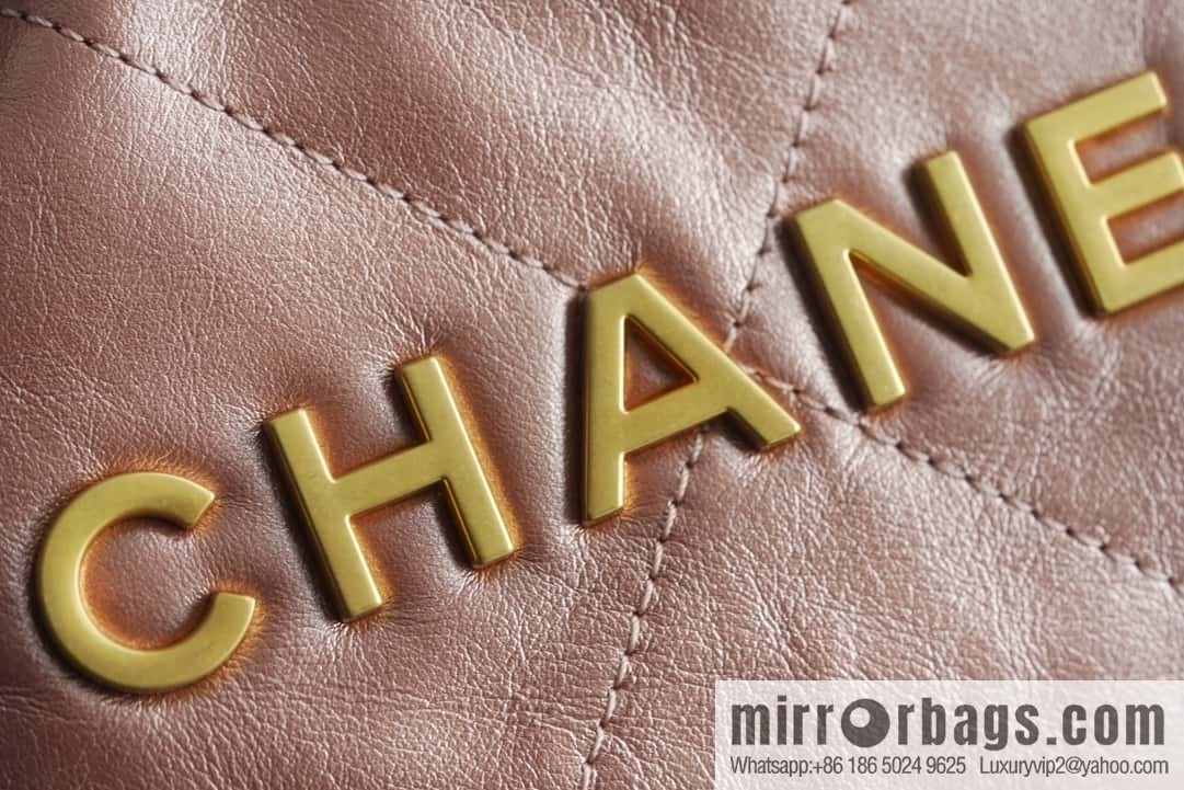 CHANEL 23s spring and summer new 22Mini bag original leather AS3980 rose gold