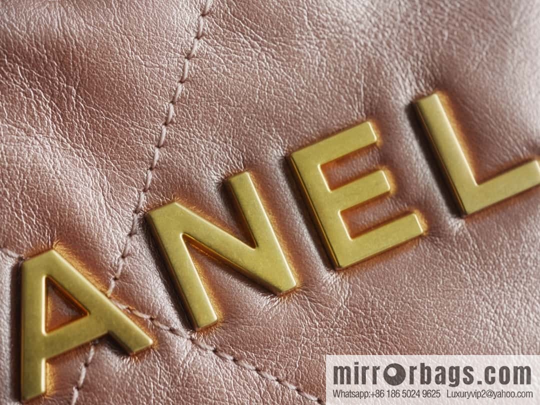 CHANEL 23s spring and summer new 22Mini bag original leather AS3980 rose gold