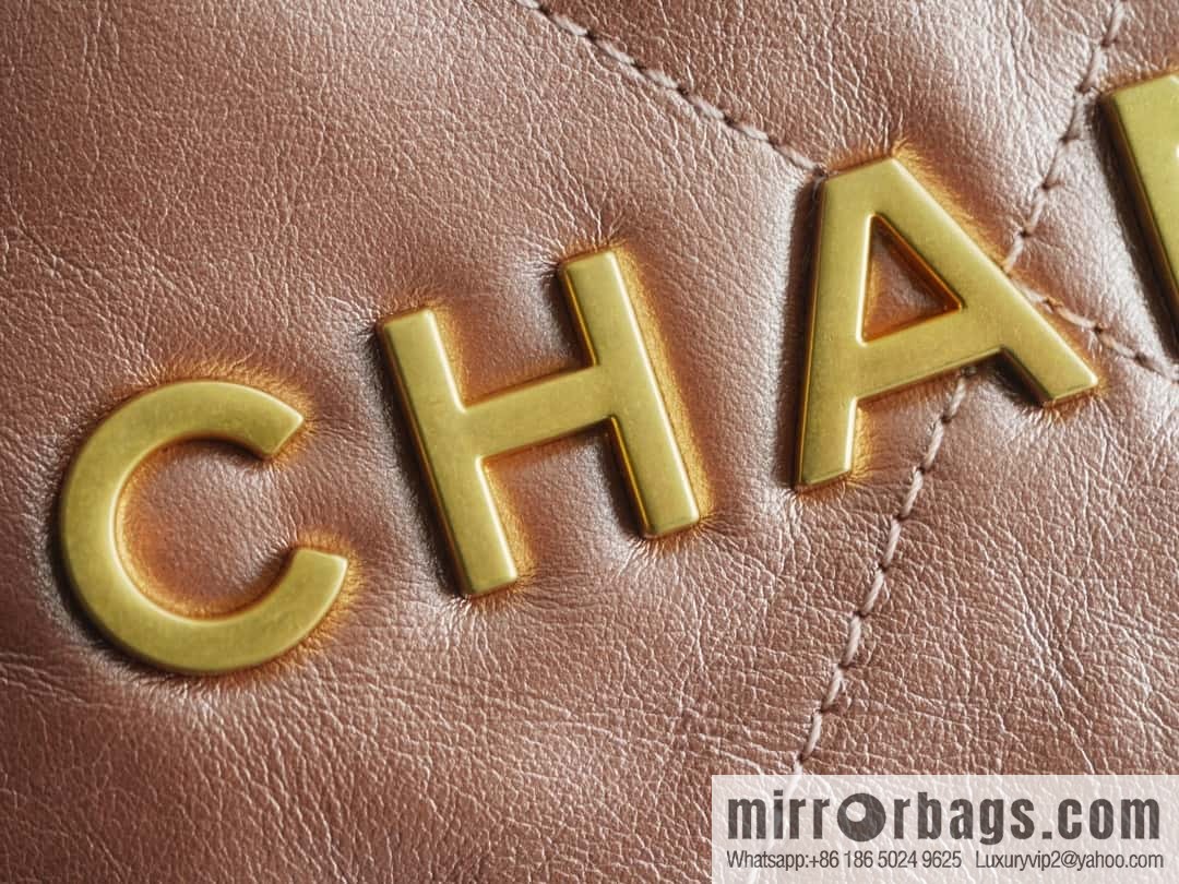 CHANEL 23s spring and summer new 22Mini bag original leather AS3980 rose gold