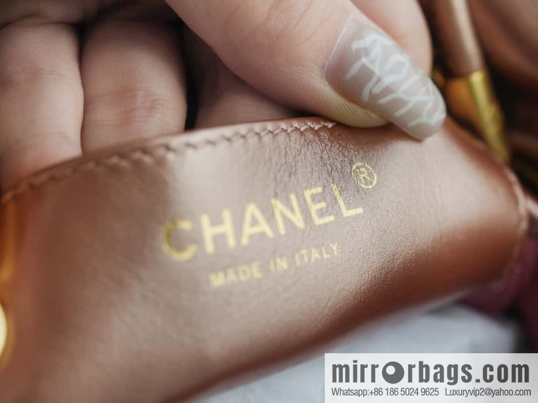 CHANEL 23s spring and summer new 22Mini bag original leather AS3980 rose gold
