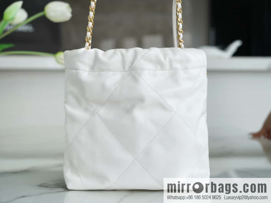 CHANEL 23s spring and summer new 22Mini bag original leather AS3980 white