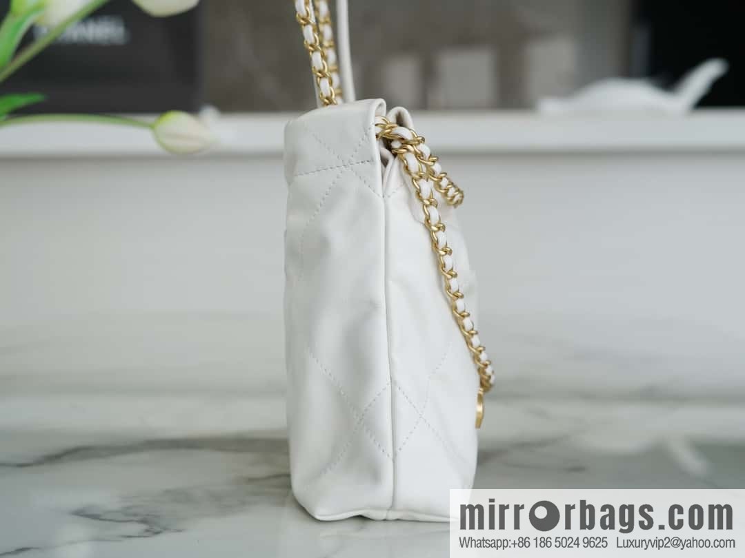 CHANEL 23s spring and summer new 22Mini bag original leather AS3980 white