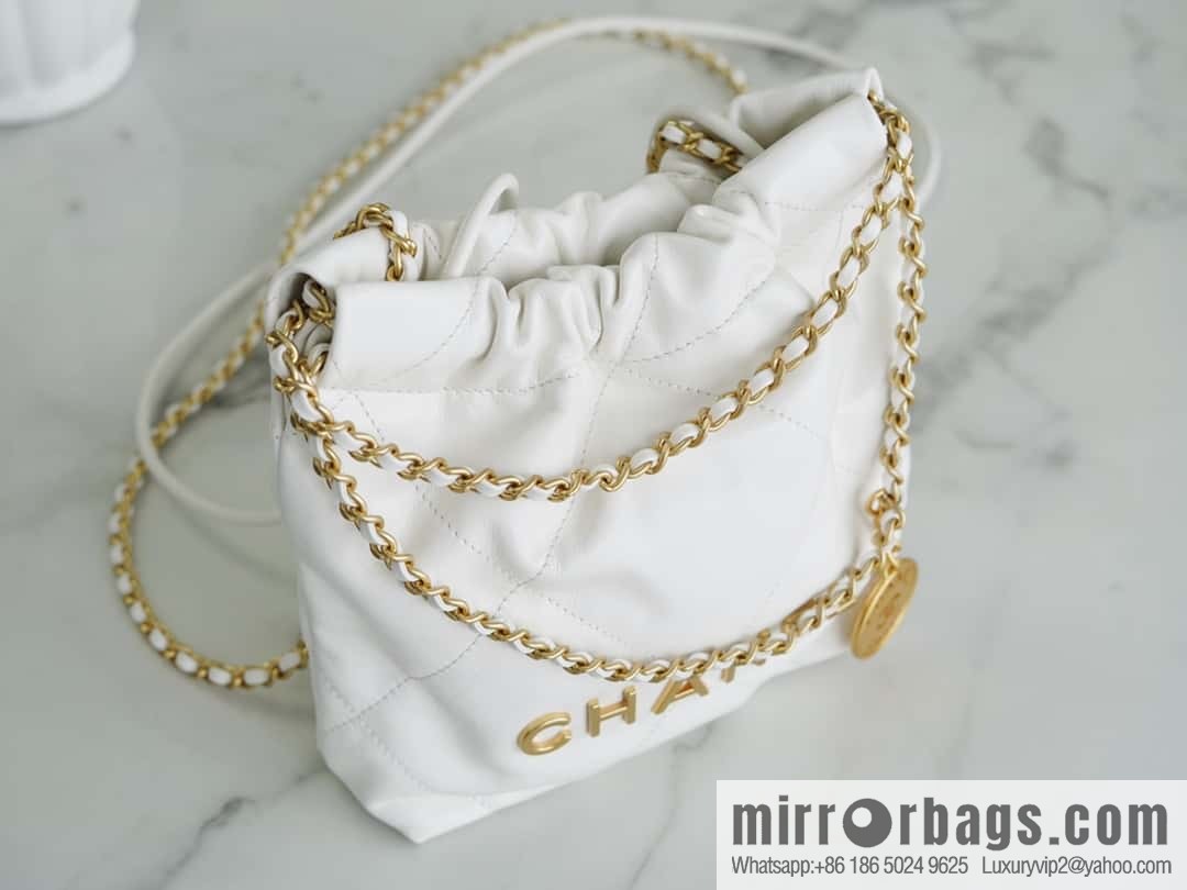 CHANEL 23s spring and summer new 22Mini bag original leather AS3980 white
